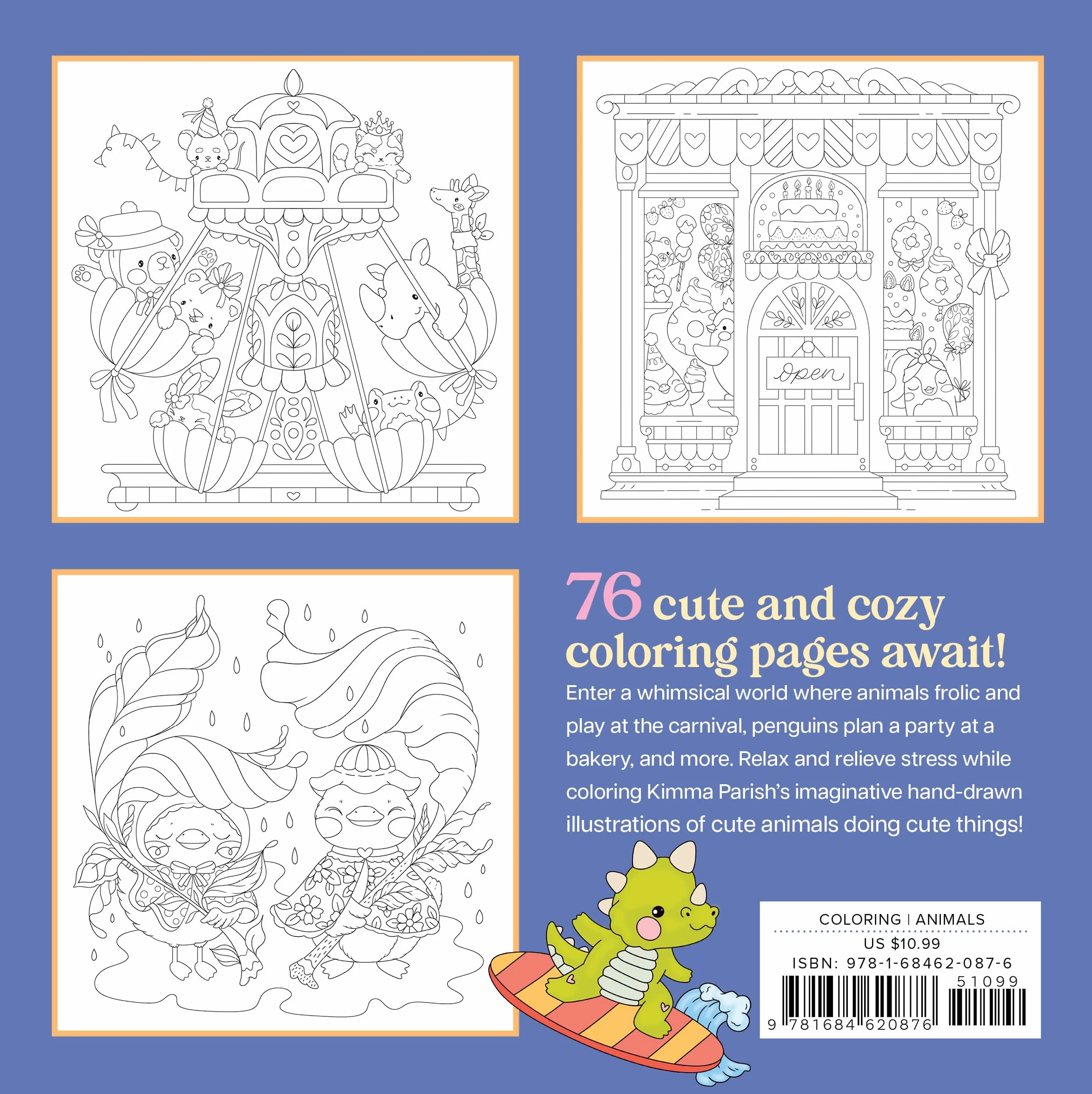So Many Cute Animals!: Sweet & Whimsical Scenes to Color