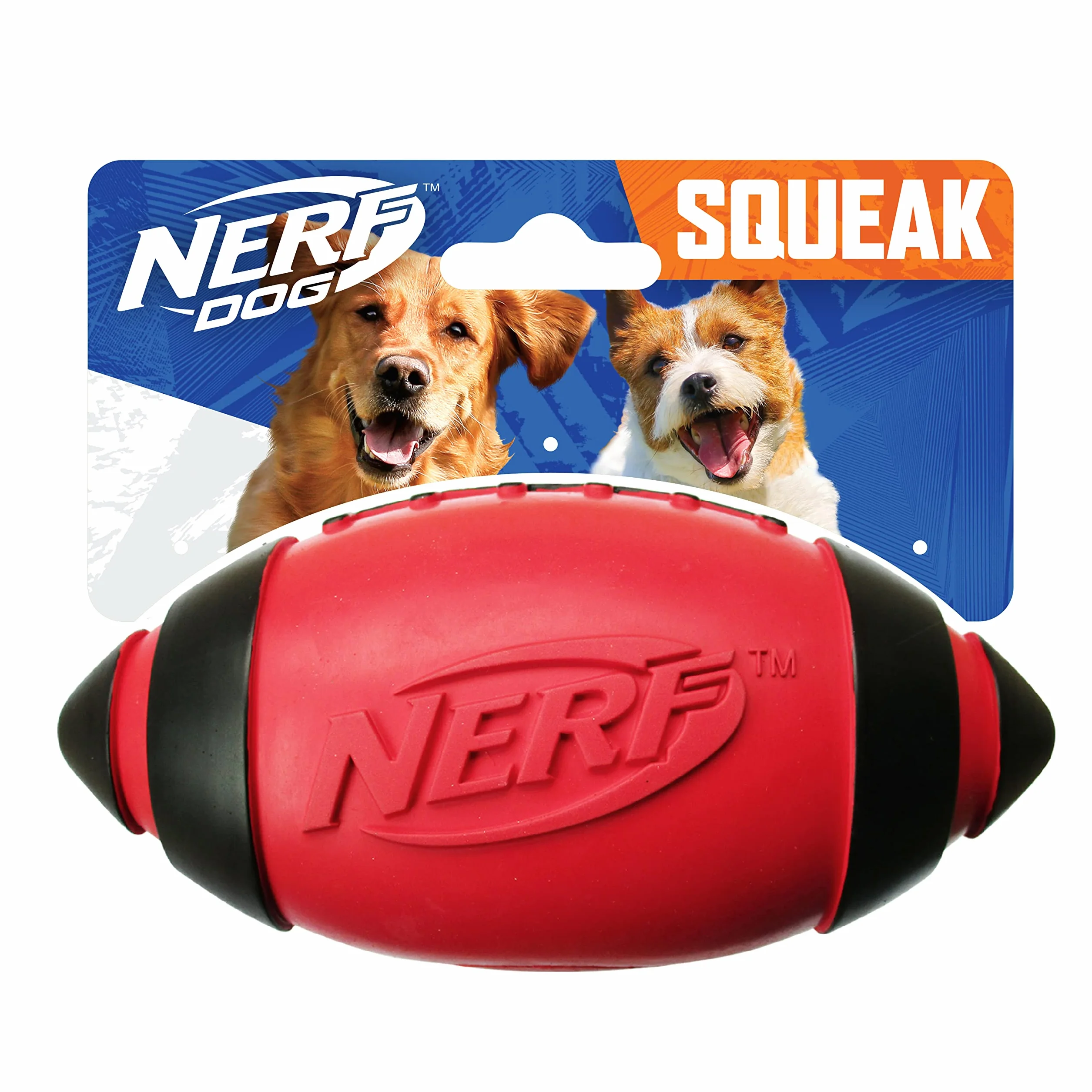 Nerf Classic Squeak Football 7" Red