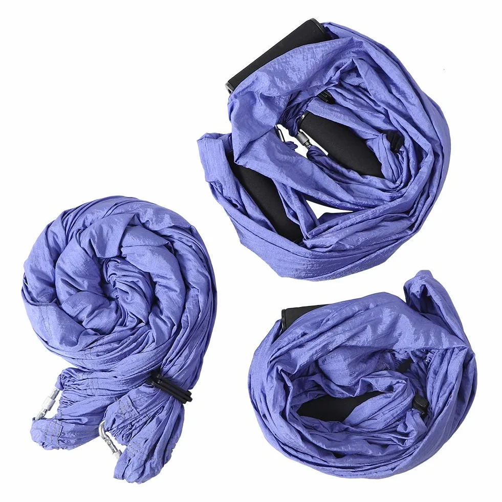 Inversion Swing Sling Yoga Hamak Powietrza Antygrawitacyjny Fitness Elegancki Fiolet