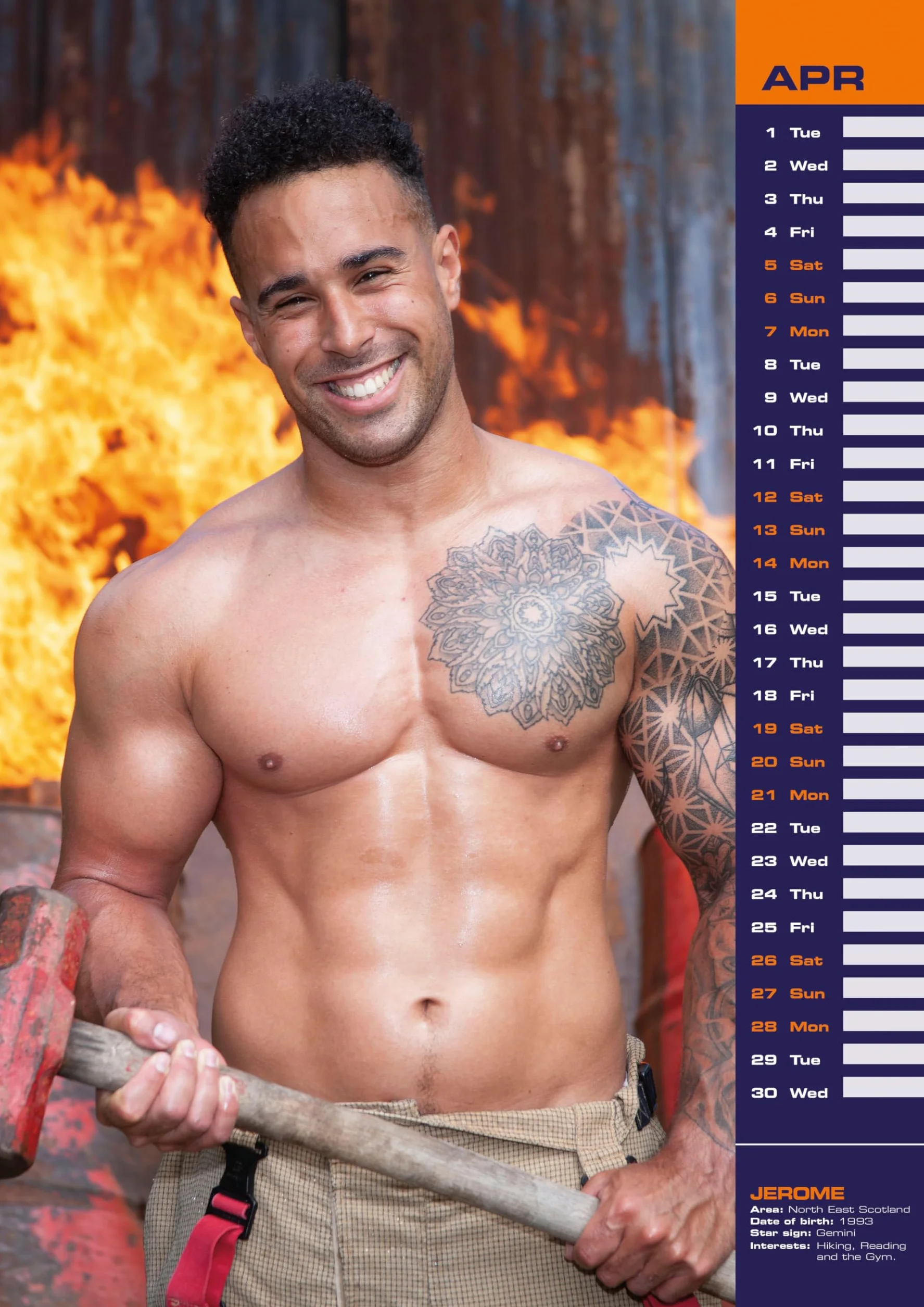 Fire Fighters – Feuerwehrmänner 2025 – A3-Posterkalender: Original Carousel-Kalender [Mehrsprachig] [Kalender]