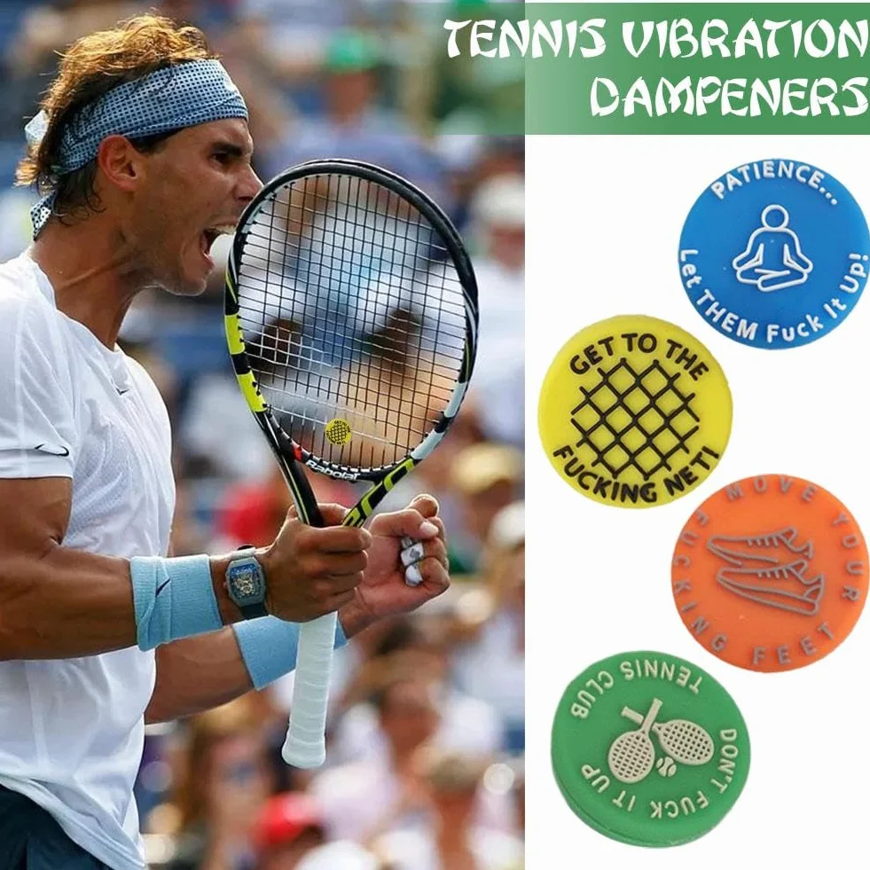 Amortyzator tenisowy, śmieszna rakieta tenisowa amortyzator amortyzator, 2024 pikantne/agresywne przypomnienie o tym, aby zachować G Tennis