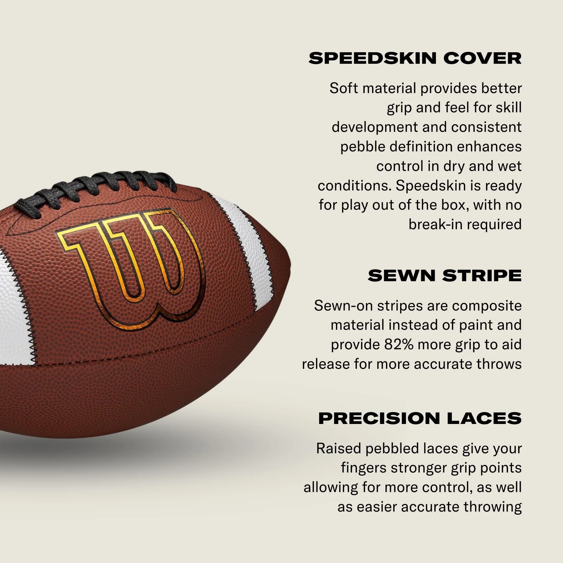 WILSON Gst Speedskin Football Mixed