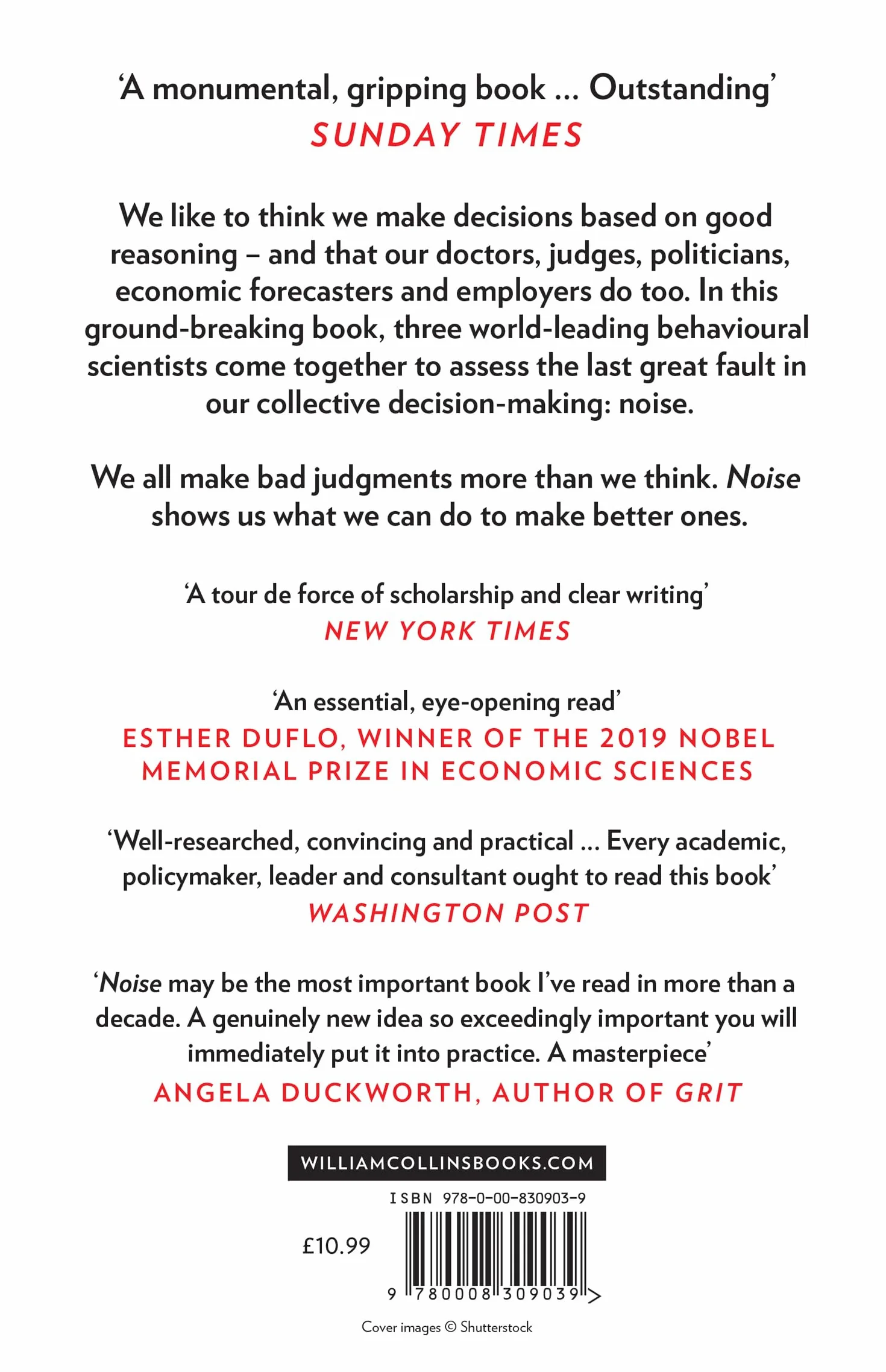 Noise: The new book from the authors of ‘Thinking, Fast and Slow’ and ‘Nudge’