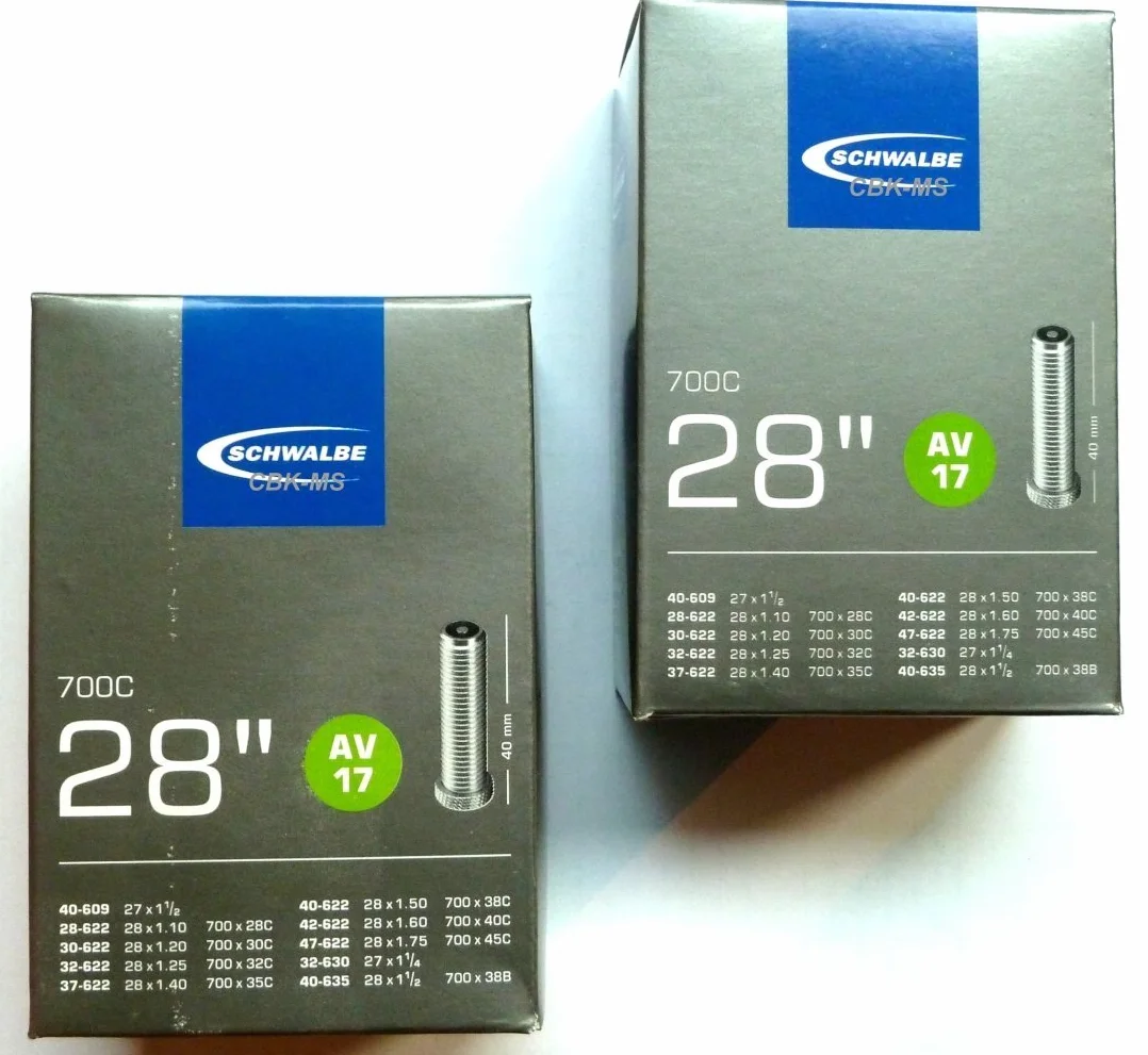 Schwalbe AV17 dętka 700 x 28-45C 40 mm zawór Schradera x 2