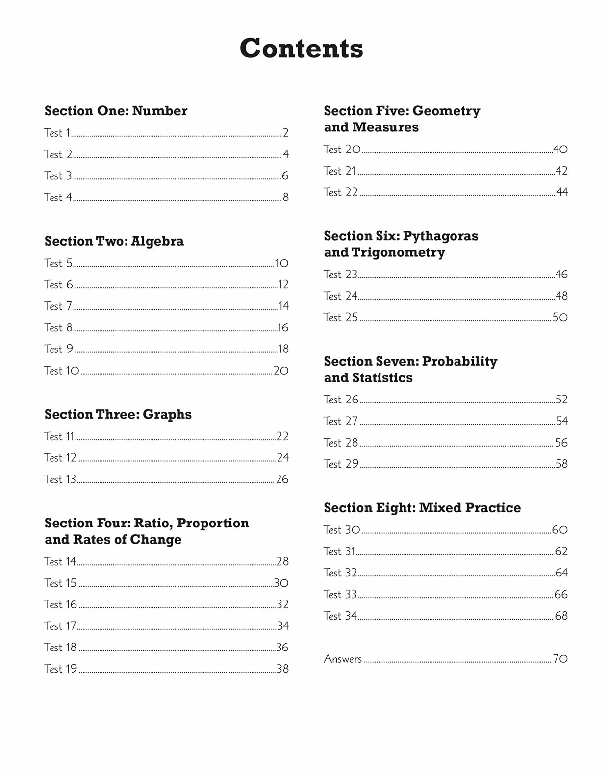 GCSE Maths Edexcel 10-Minute Tests - Higher (includes Answers)