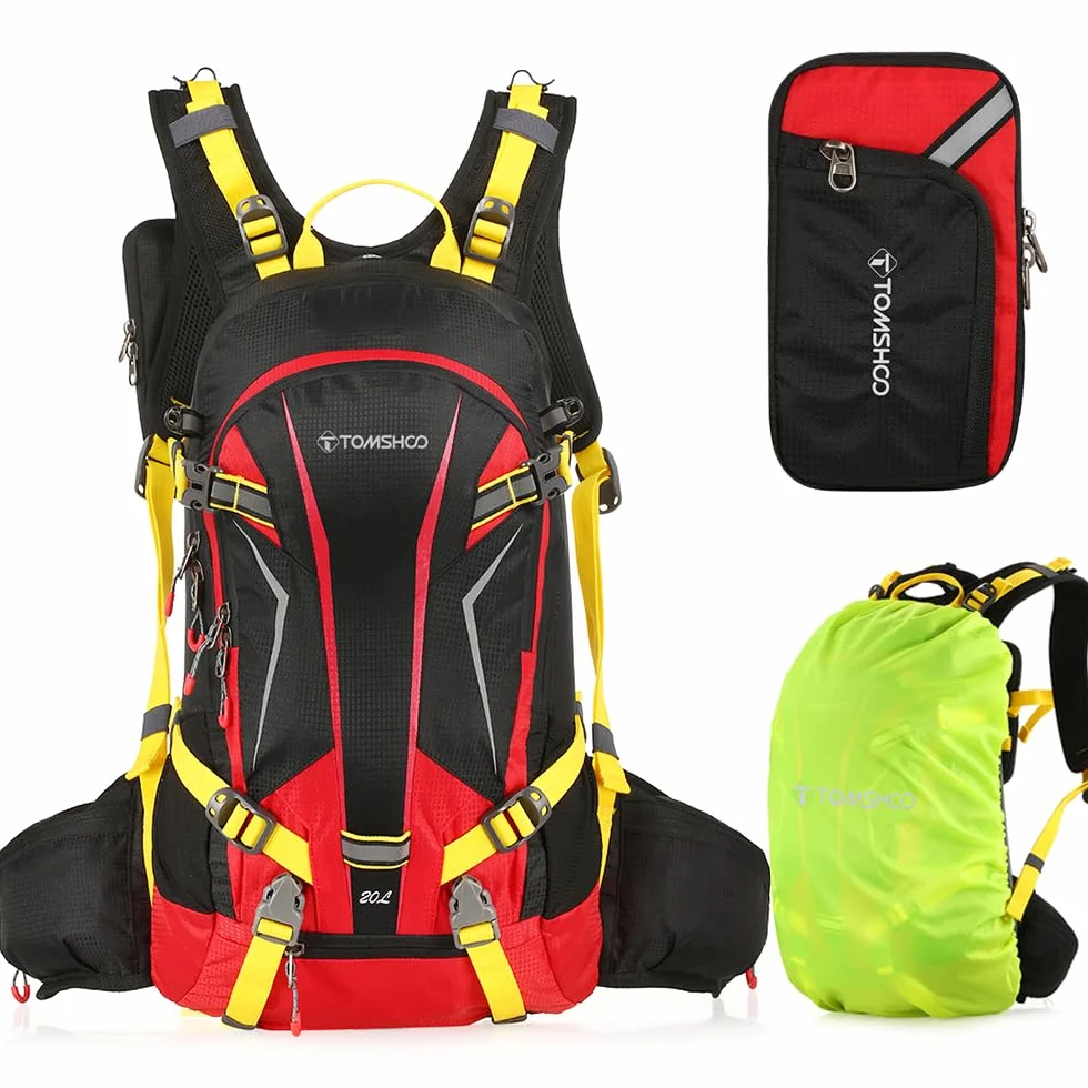 TOMSHOO Plecak 20 l Ultraléger Respirant Imperméable Housse De Pluie Randonnée