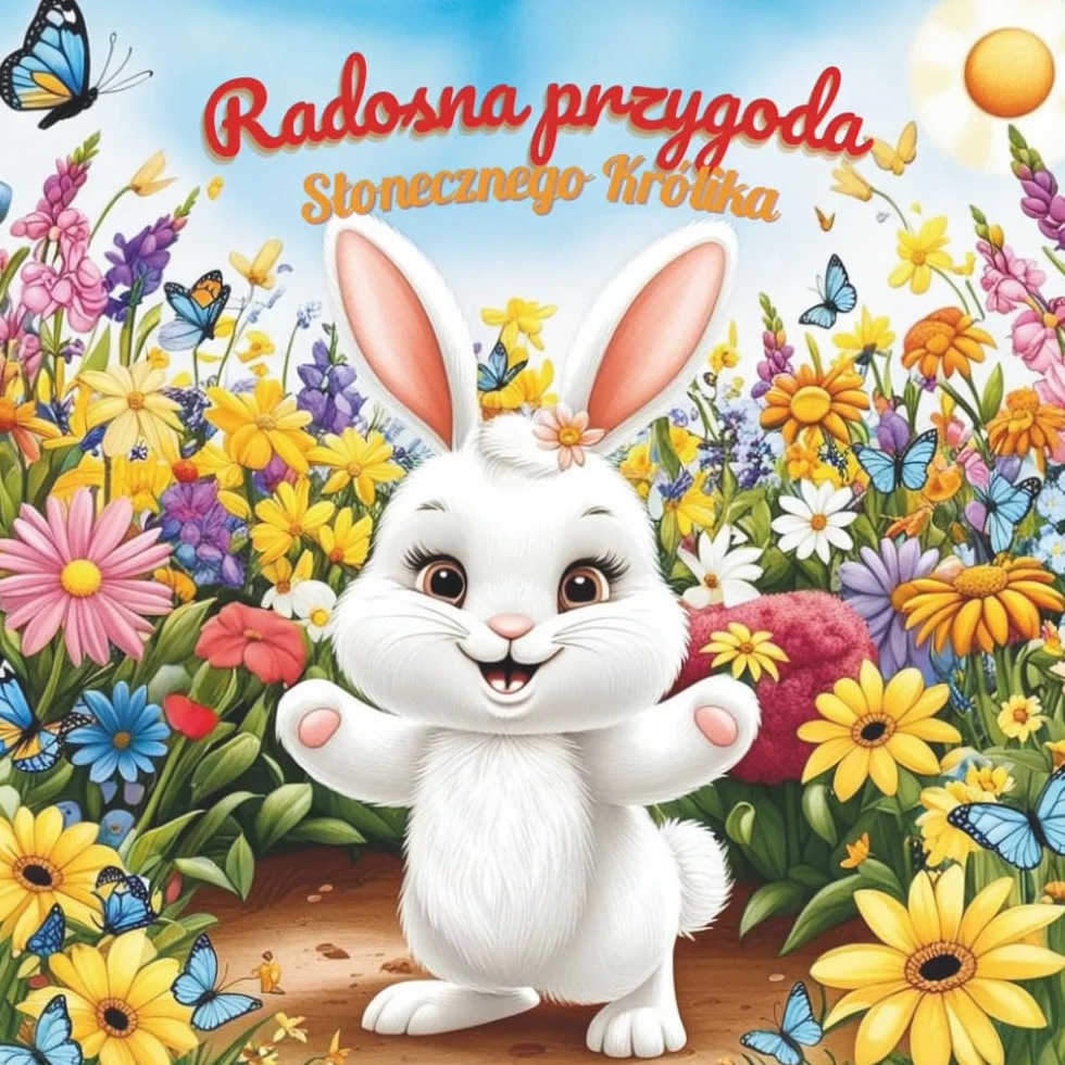 Radosna przygoda Słonecznego Królika: Pełna Ciepła Opowieść o Życzliwości: Dołącz do Słonecznego Królika i Jego Uroczej Przygody Rozdawania Uśmiechów i Rozsiewani Radości w Ogrodzie.