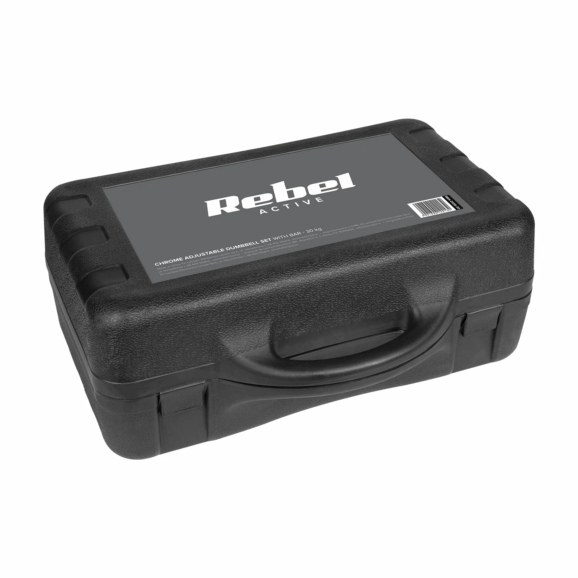 Rebel Electro Hantle Żeliwne Chromowane Zestaw 30kg Regulowane RBA-2326-30