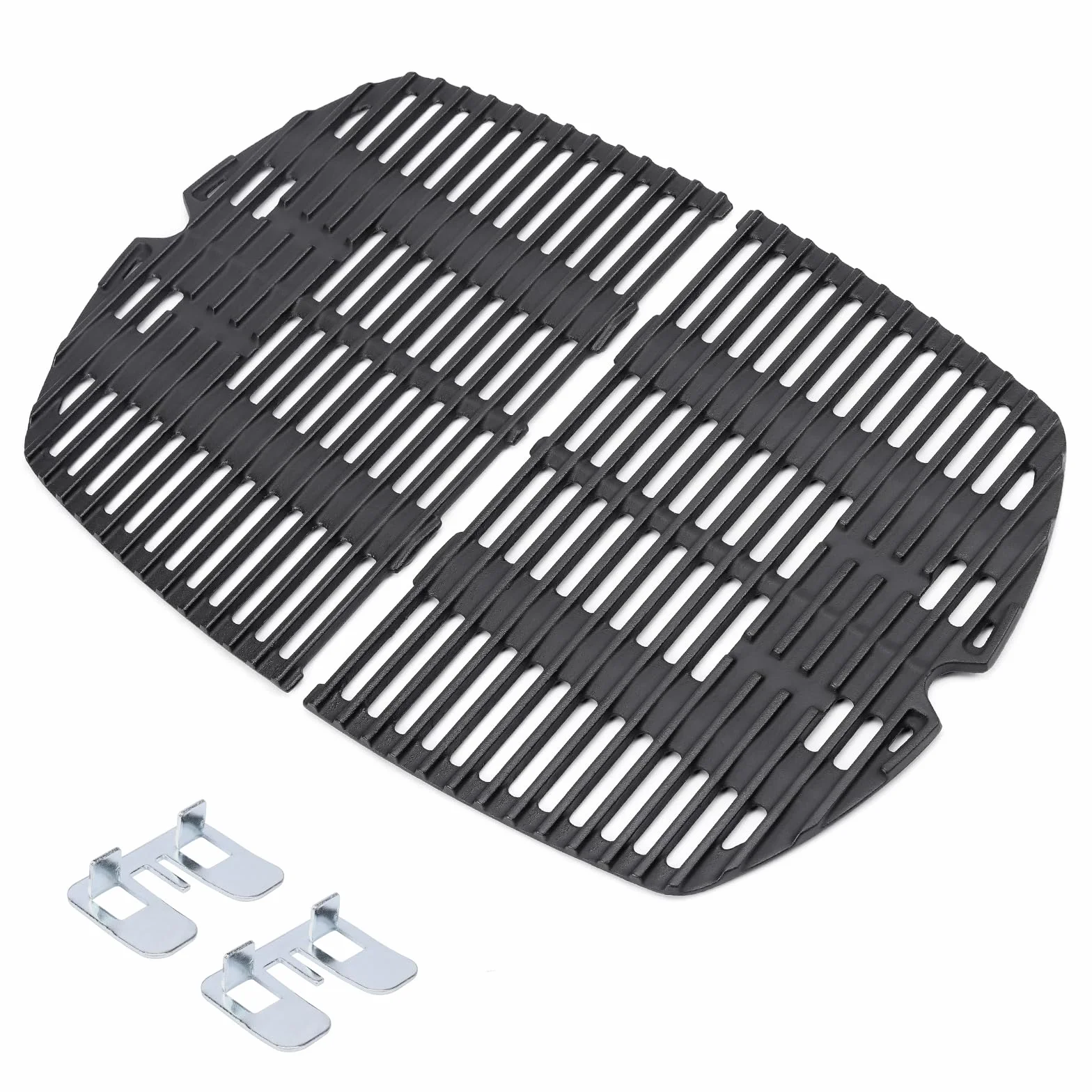 GFTIME 27,3 x 38,8 cm 7645 żeliwne ruszt do gotowania Weber Q200, Q220, Q2000, Q2400 Series grill gazowy, części do grilla, zamienniki do Weber 7645.