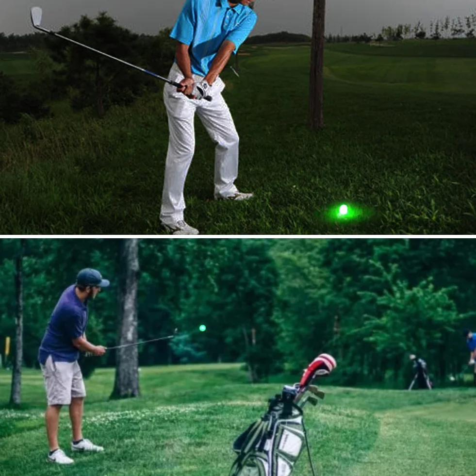 Świecące piłki golfowe, 6 sztuk piłek do golfa, lampka LED do golfa, elektroniczne świecące piłki golfowe LED do treningu nocnego, duży zasięg i strzały dystansowe