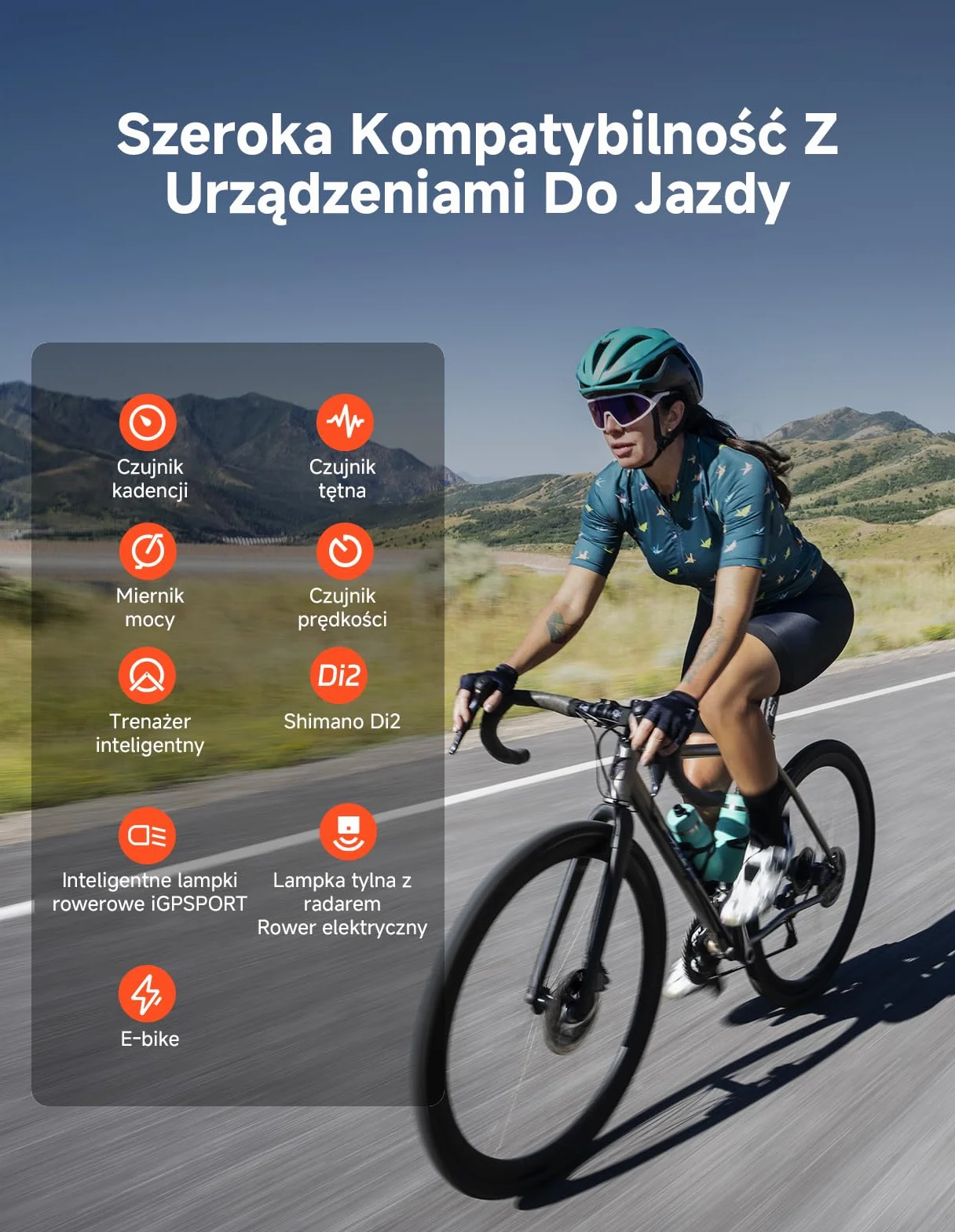 iGPSPORT BSC300T Licznik Rowerowy GPS, Kolorowy Ekran Dotykowy 2,4 Cala, Funkcja Nawigacji Map, Funkcja Treningowa, Obsługa 130 Danych, Kompatybilny z Rowerami Elektrycznymi,BSC300T Zestaw