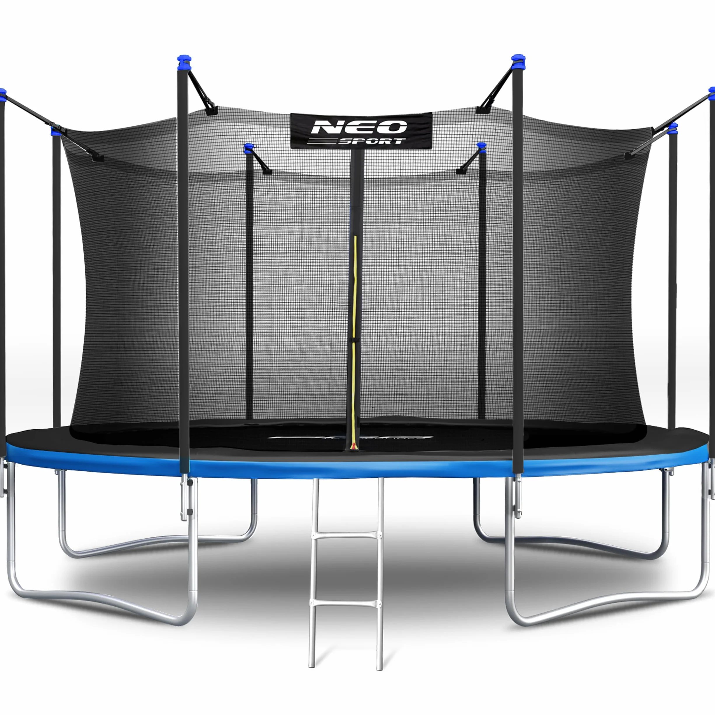 Neo-Sport Trampolina ogrodowa z siatką wewnętrzną 374cm 12ft dla dzieci
