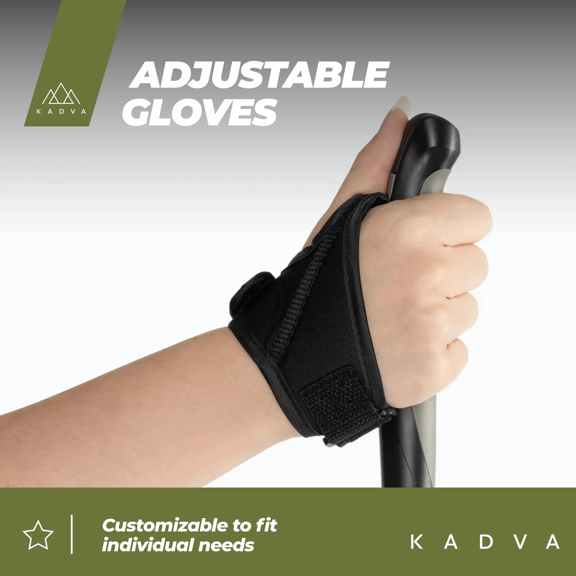 KADVA HALNA kijki Nordic Walking regulowany 84-135 cm Quick Lock polipropylen PP TPR