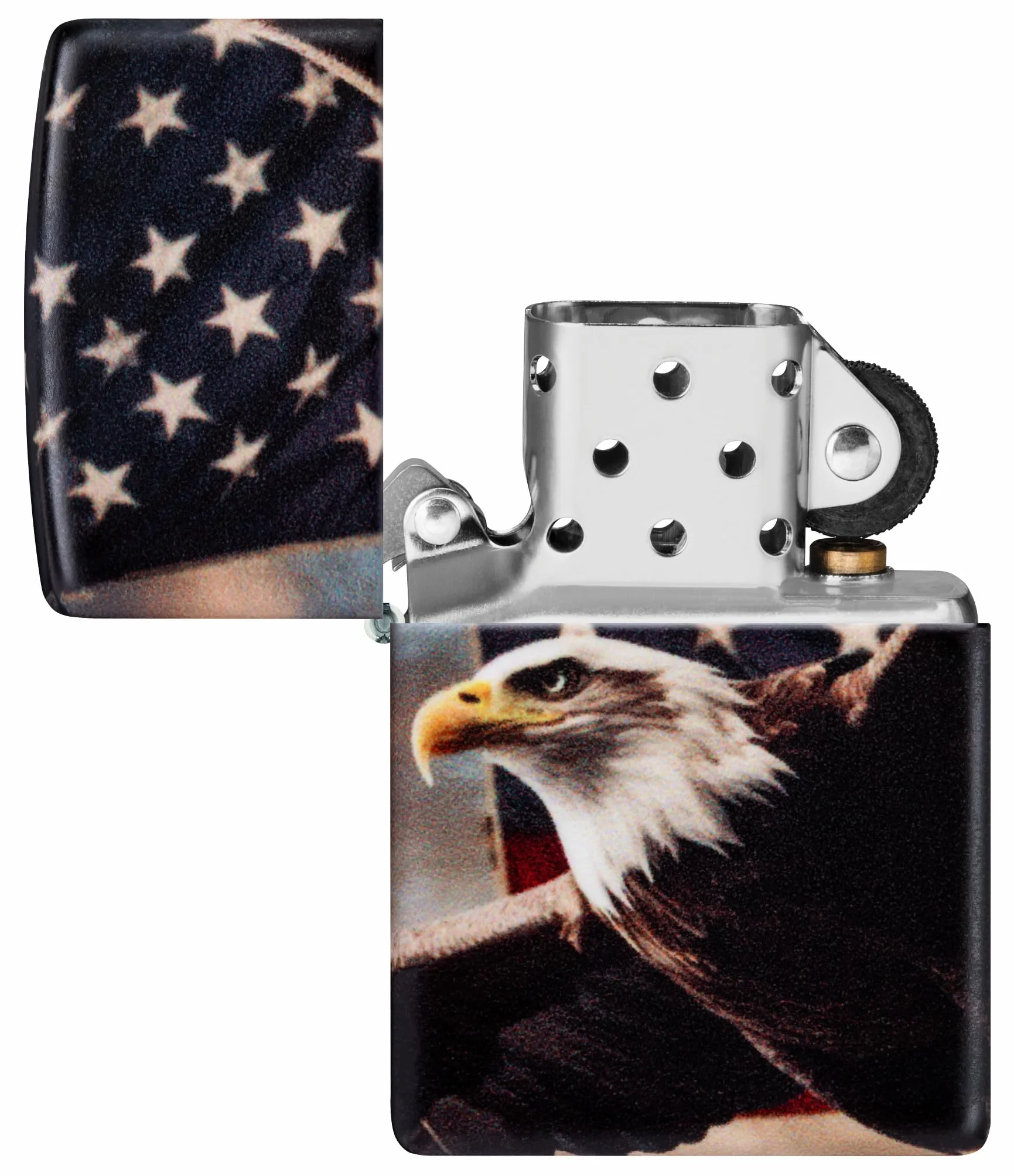 Zippo Zapalniczka Sztormowa Orzeł Wzór Flagi USA Kolor 540 Odporna na Wiatr Wielokrotnego Użytku