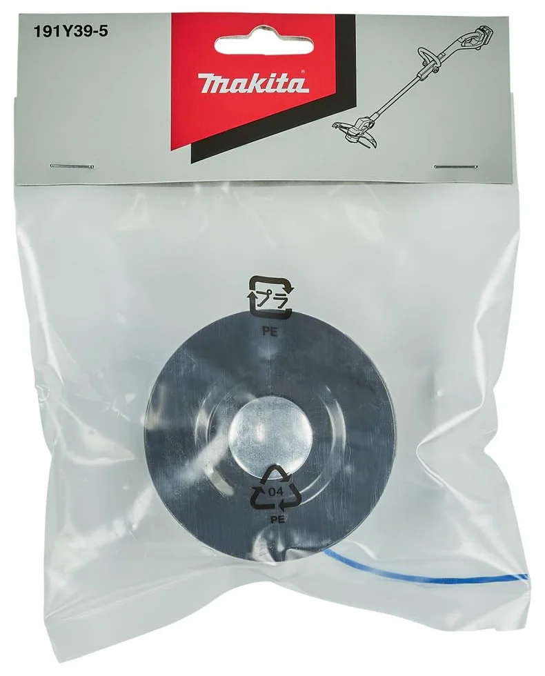 Makita 191Y39-5 Tap&Go 1-nitkowa głowica z żyłką 1,65 mm, długość 8 m, automatyczne pisanie, pasuje do akumulatorowej podkaszarki DUR193