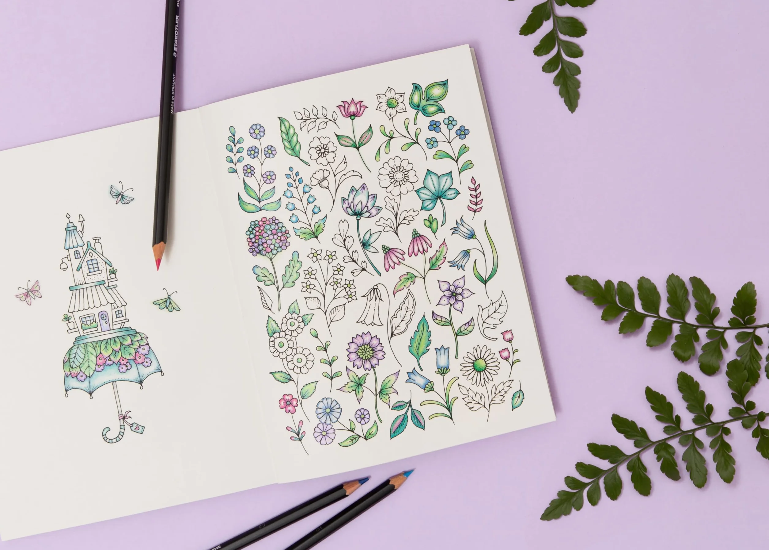 Inklings: A Pocket-Sized Inky Colouring Book