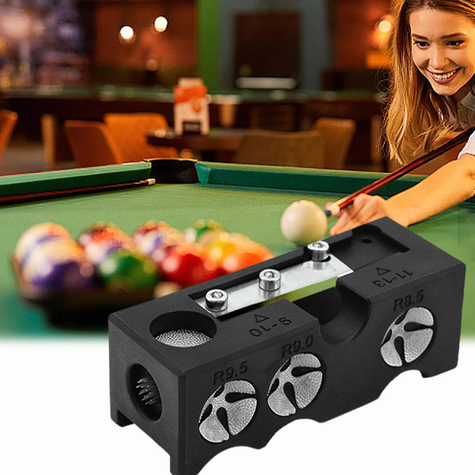 Bilard Tip Shaper, 11-W-1 Wielofunkcyjne Narzędzie Do Naprawy Kul Basenowych, Akcesoria Do Konserwacji i Naprawy Końcówek Kul, One Stop Club Czyszczenie, Bilard, Patyki Bilardowe, Naprawy