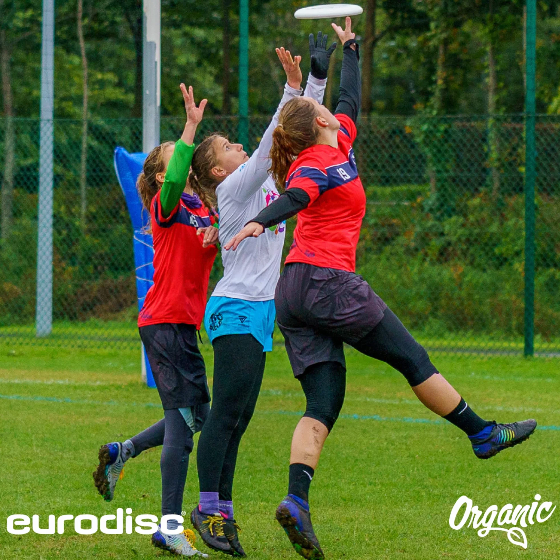 Frisbee Eurodisc 175 g organiczny odporny na zarysowania druk w pełnym kolorze