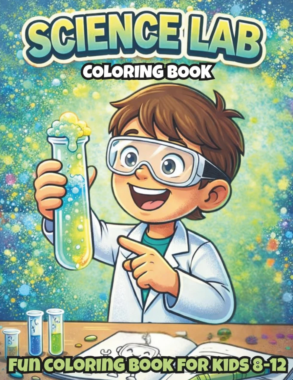 Science Lab Coloring Book for Kids Ages 8-12: STEM Experiments and Educational Coloring Pages (Silver30 Series): 30 Simple Science Experiments to ... with Single-Sided Pages for Boys and Girls