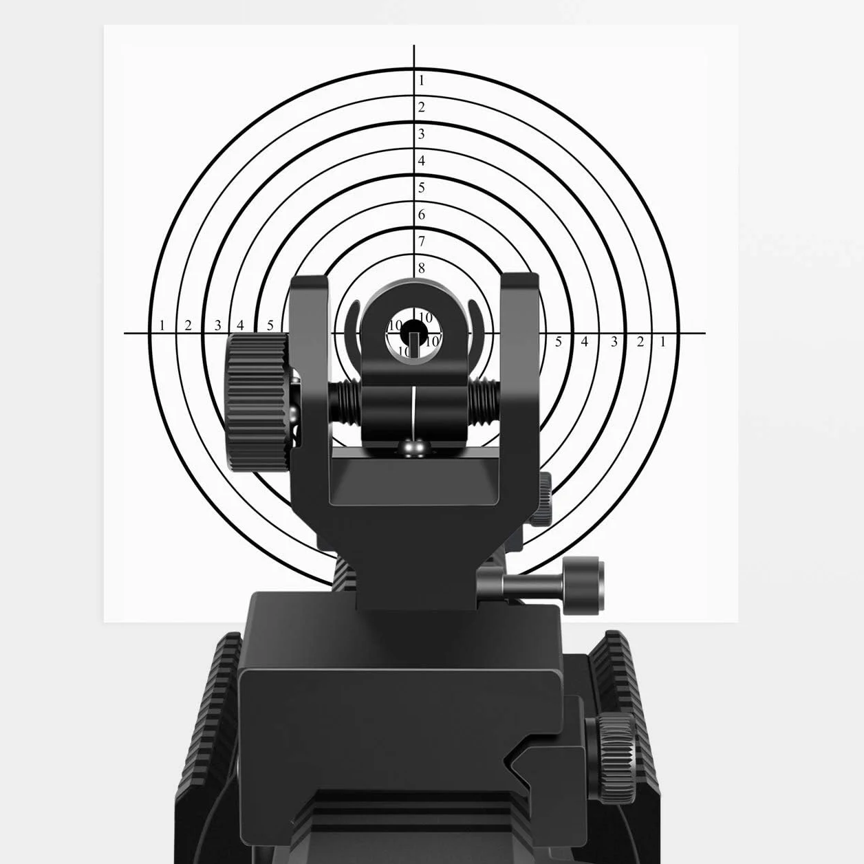 Feyachi S09 Flip Up Iron Sights Odchylane przednie i tylne przyrządy celownicze z czerwoną i zieloną kropką Picatinny Backup Sight Set