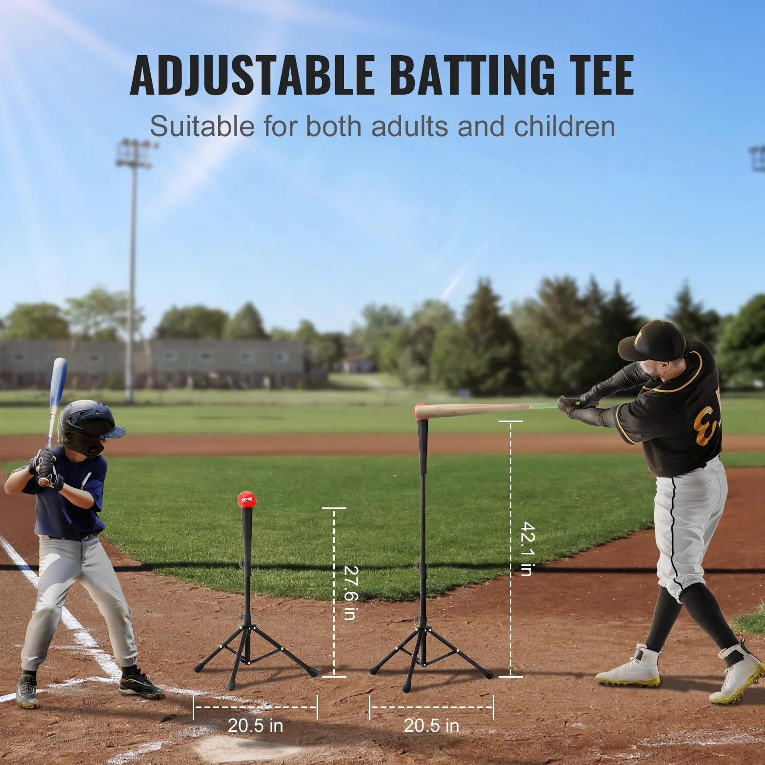 VEVOR 2x2,1 m przenośna siatka treningowa baseballowa z ramą kokardową i torbą
