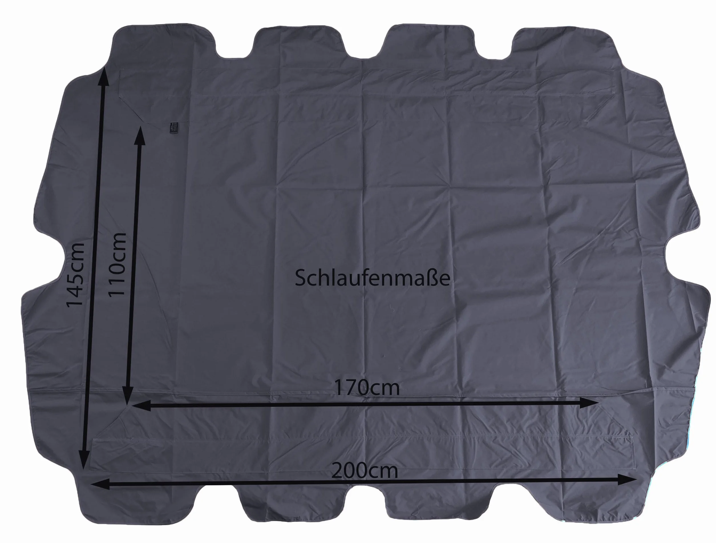 QUICK STAR Uniwersalny, zapasowy dach 200 x 145 cm, hu?tawka ogrodowa, hu?tawka Hollywood, 3-osobowa, kolor szary, ochrona przed promieniowaniem UV 50, zamienny daszek przeciws?oneczny, hu?tawka dachowa