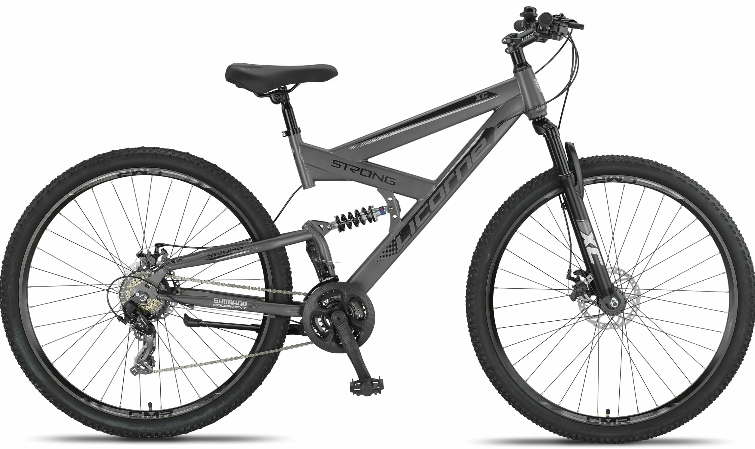 Rower górski Licorne Bike Strong 2D 26 27,5 29 cali hamulce tarczowe 21 biegów pełne zawieszenie
