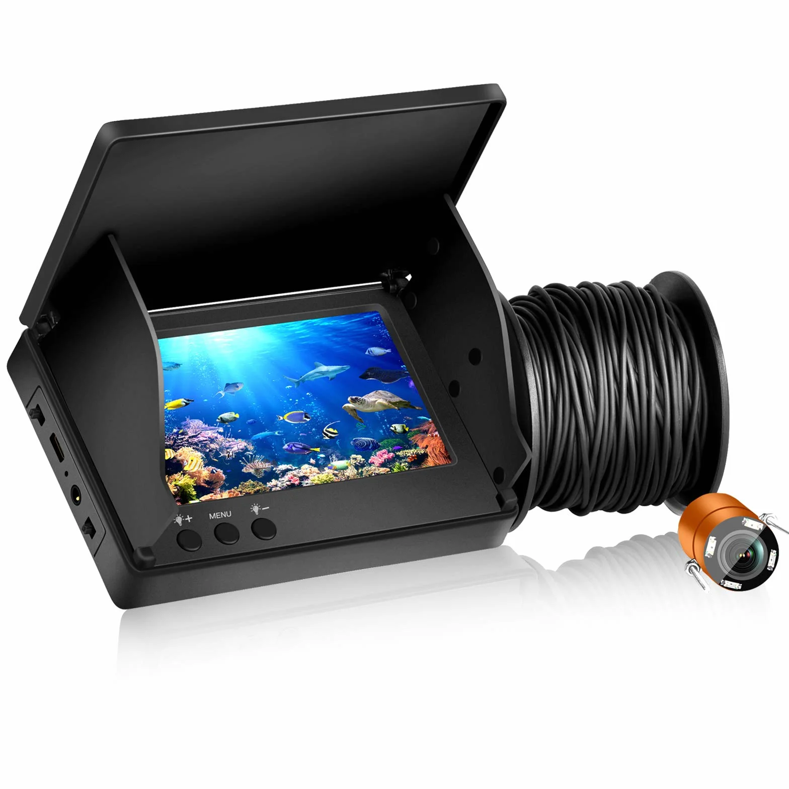 Fish Finder kamera wędkarska z wyświetlaczem IPS 4,3" do wędkarstwa podwodnego