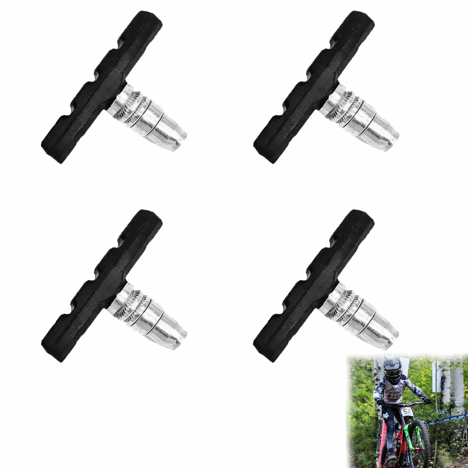 Klocki hamulcowe V-Brake 70 mm do roweru, gumowe z bolcami