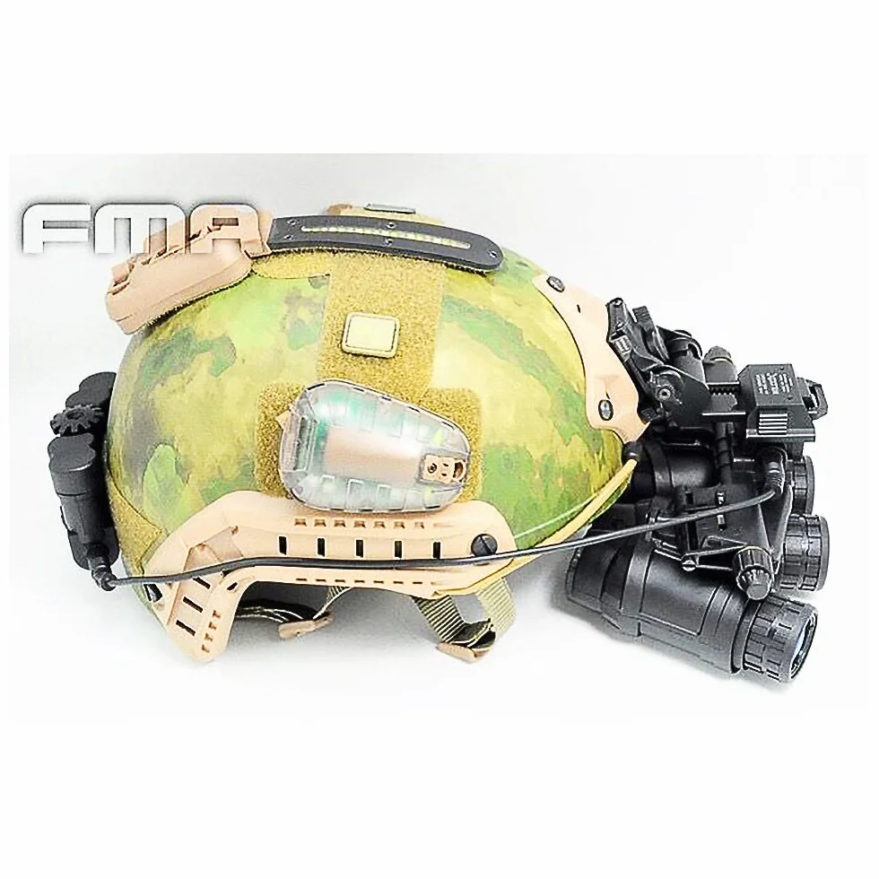 FMA Dummy Devgru GPNVG-18 DE (Dark Earth) do kasku wystawowego Airsoft Cosplay (czarny)