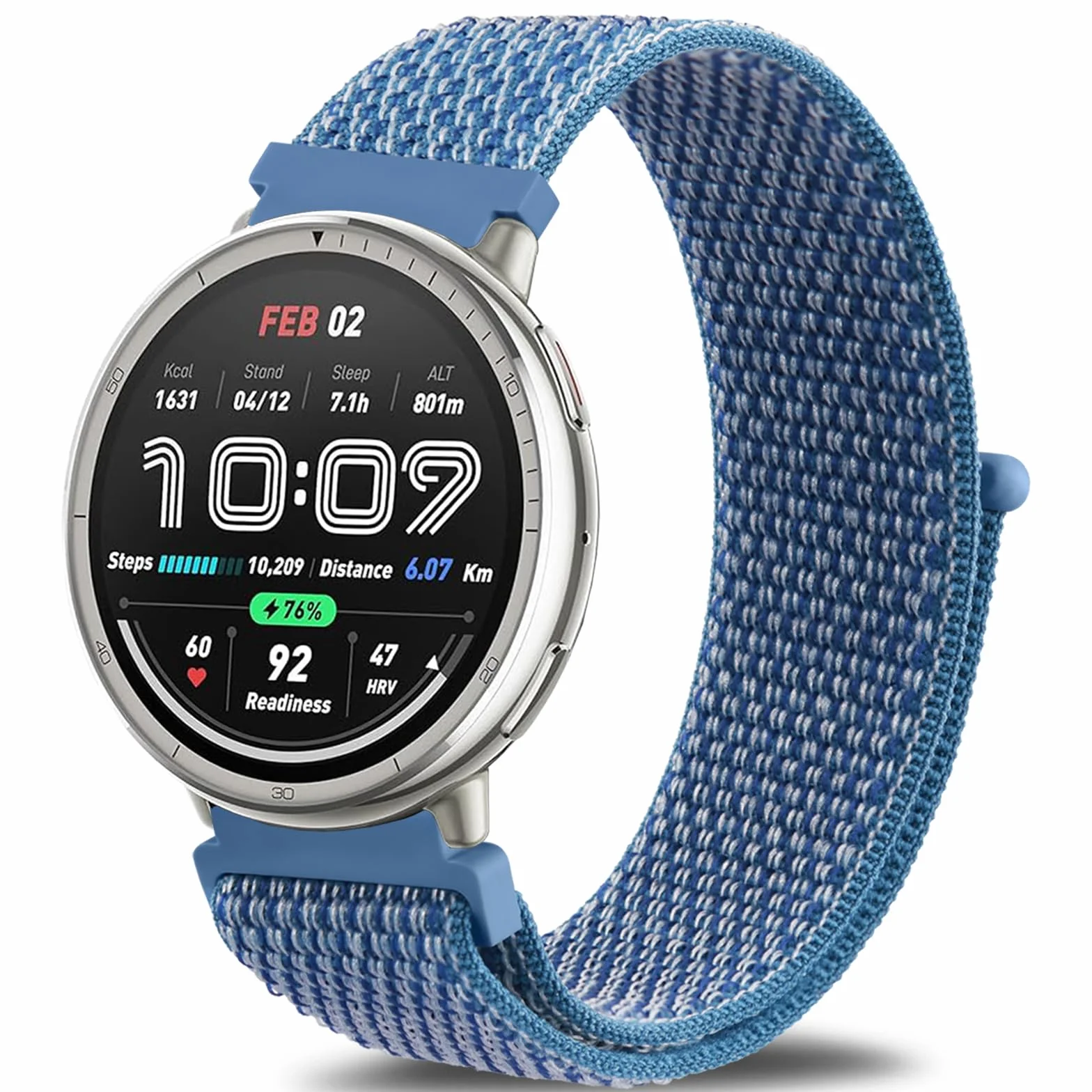 Amazfit Active 2 Pasek do zegarka 20 mm nylonowy rzepy