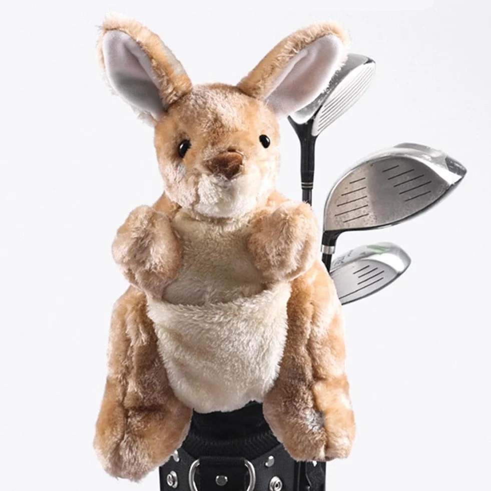 Zabawny pokrowiec na głowę kierowcy, pokrowce na kije golfowe do lasu i kierowców, pokrowiec na głowę golfa, pluszowe pokrowce na kije golfowe, długa szyja, zwierzę, kij golfowy, prezenty dla mężczyzn