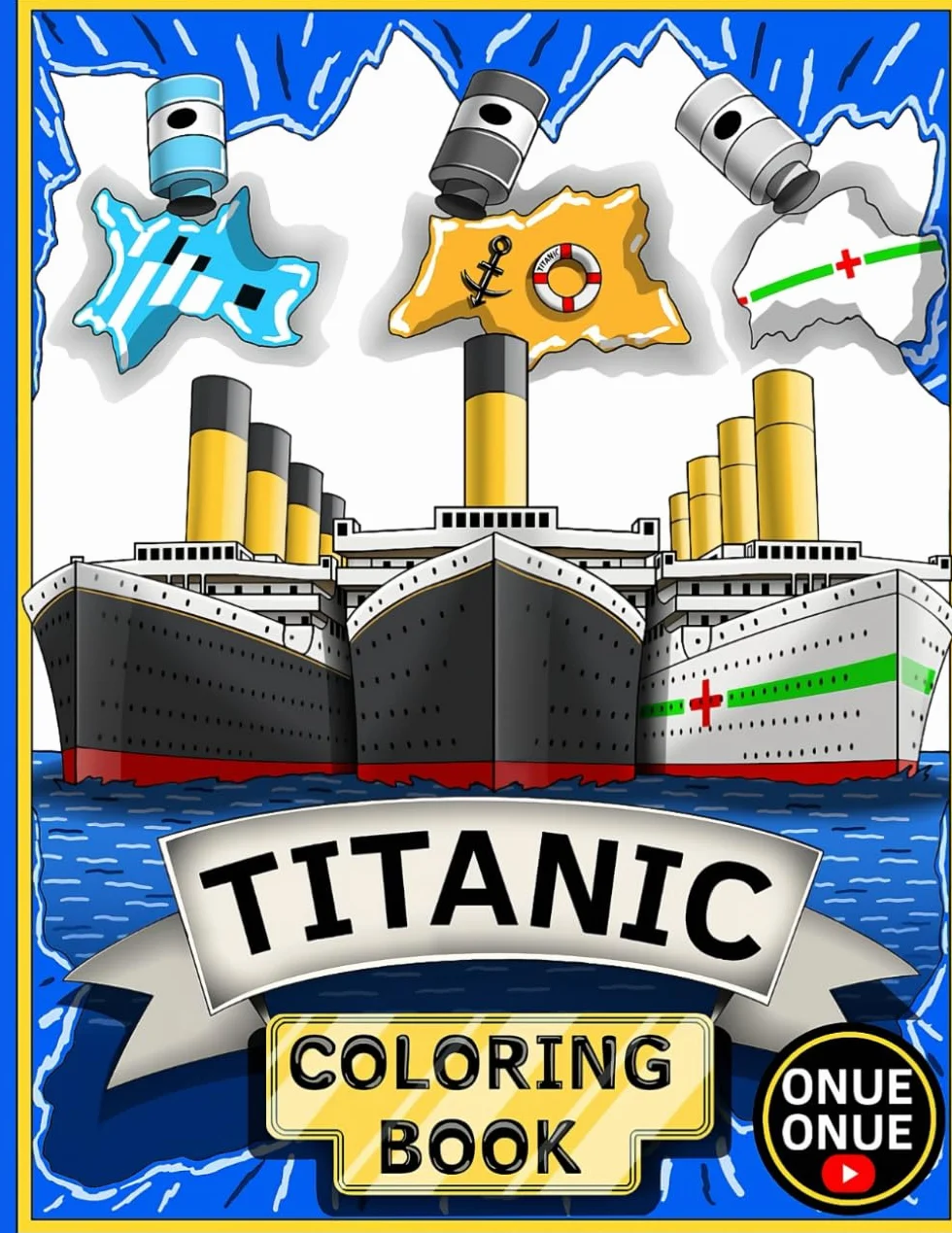 Titanic, Britannic and Olympic Coloring book: Interesting facts about the history of the Titanic and its sister ships (the Olympic Class).