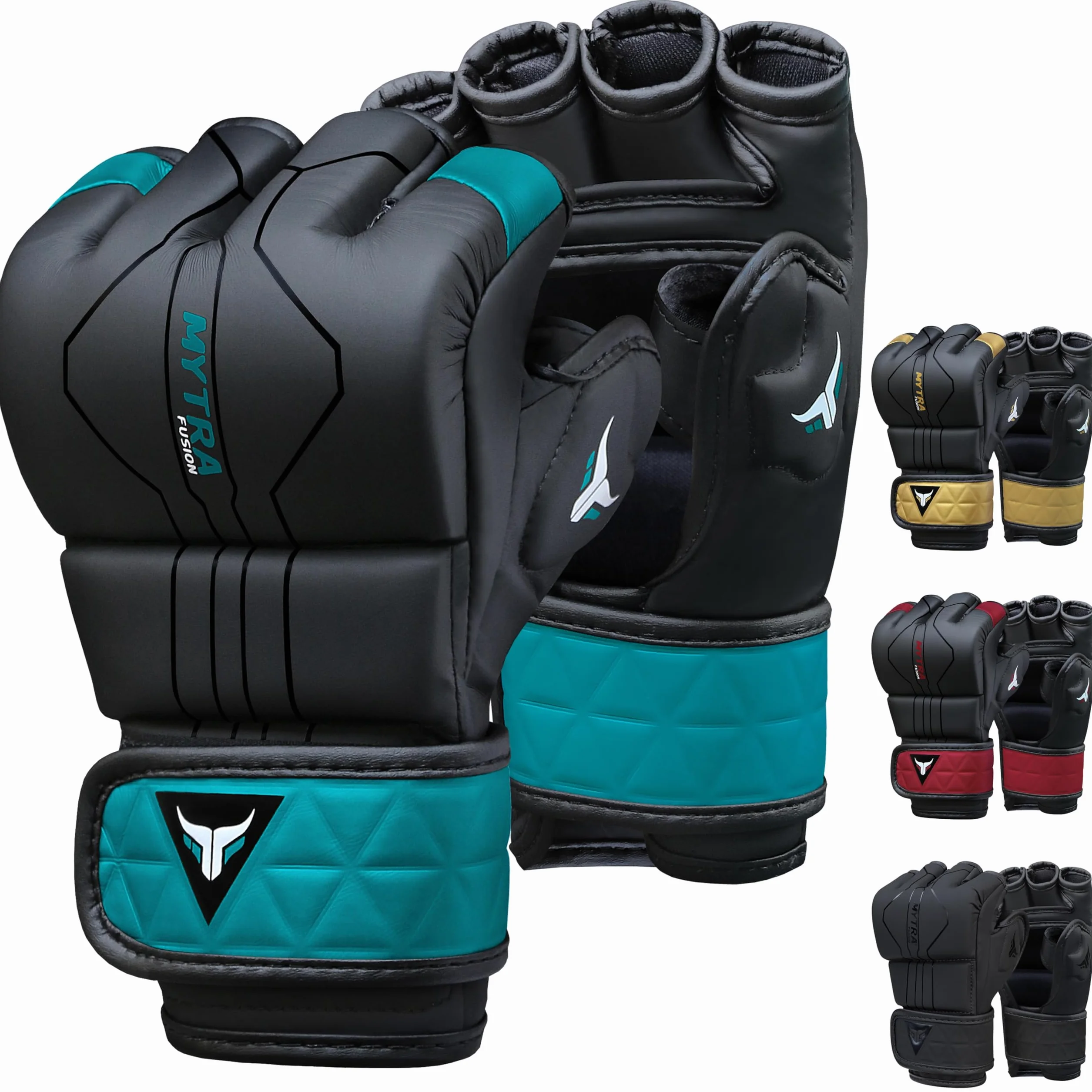 Rękawice MMA Mytra Fusion z otwartymi palcami do kickboxingu, grapplingu, treningu