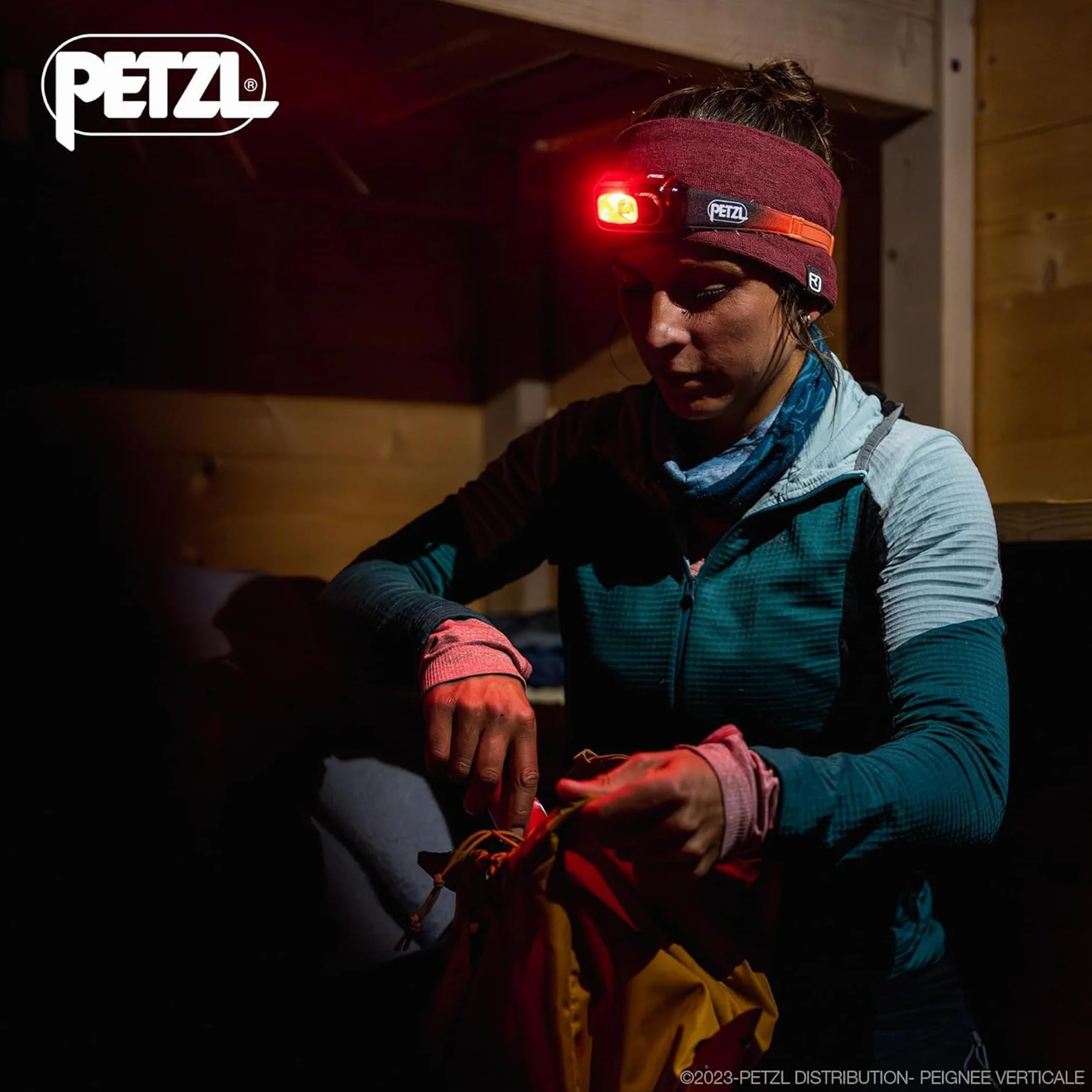 Petzl E095BB01 Latarka Czołowa Pomarańczowy M