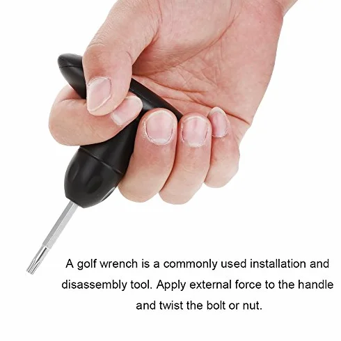 Golf regulowane narzędzie, klucz golfowy narzędzie do klubu golfowego kierowca narzędzie momentu obrotowego z tworzywa sztucznego ze stali nierdzewnej