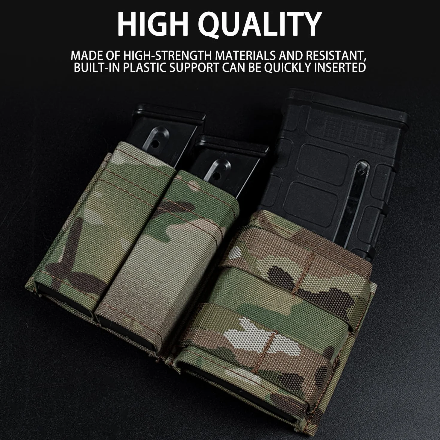 Taktyczna ładownica na magazynek MOLLE 9 mm Pistolet 5,56 mm AR15 Zestaw ładownic na magazynki karabinowe Potrójna kieszeń na magazynek Uchwyt na magazynek Molle