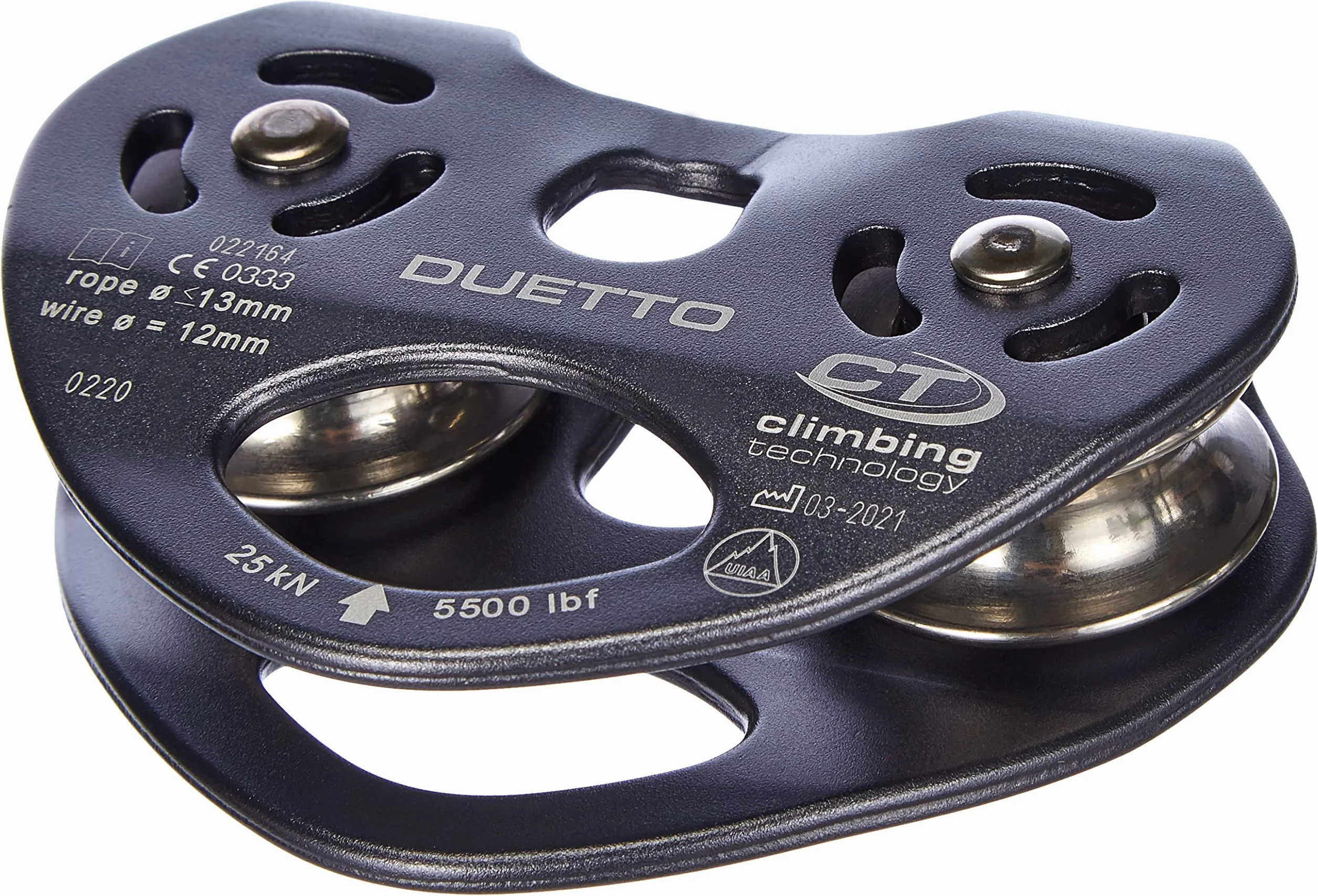 Climbing Technology Duetto Rolka Linowa Czarny