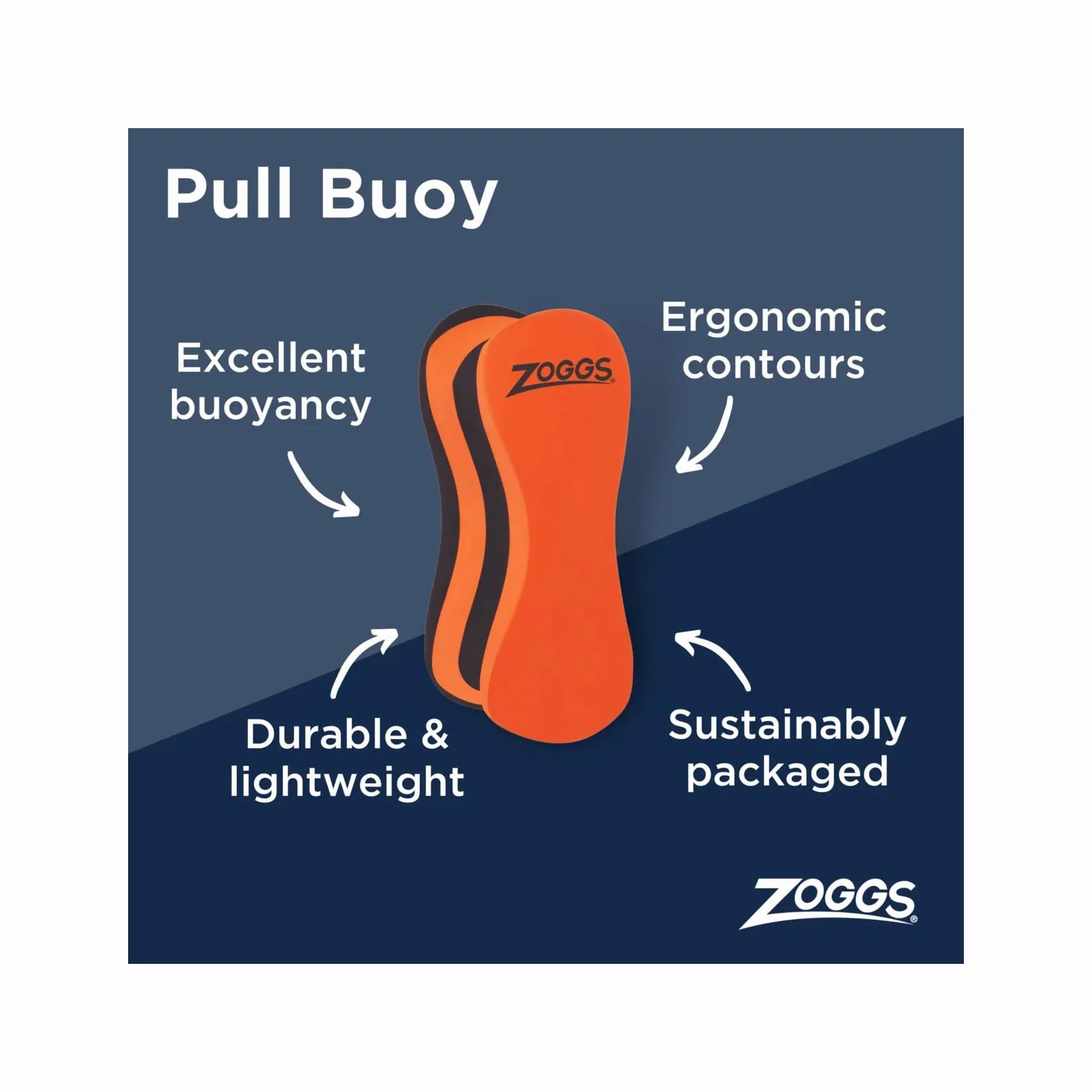 Zoggs Pull Buoy materiał szkoleniowy, pomarańczowy (pomarańczowy), rozmiar uniwersalny