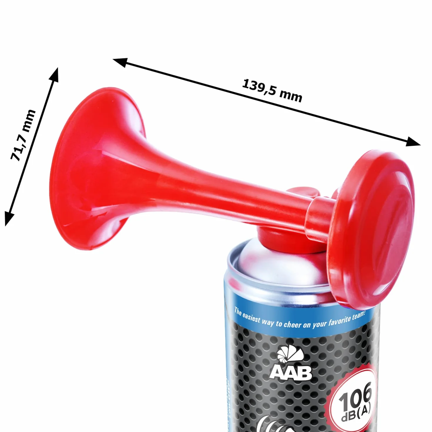 AABCOOLING Signal Horn 40g - Trąbka Kibica z Niepalnym Gazem, Głośna Wuwuzela Gazowa, Sygnał Dźwiękowy na Sprężone Powietrze Na Imprezy, Urodziny