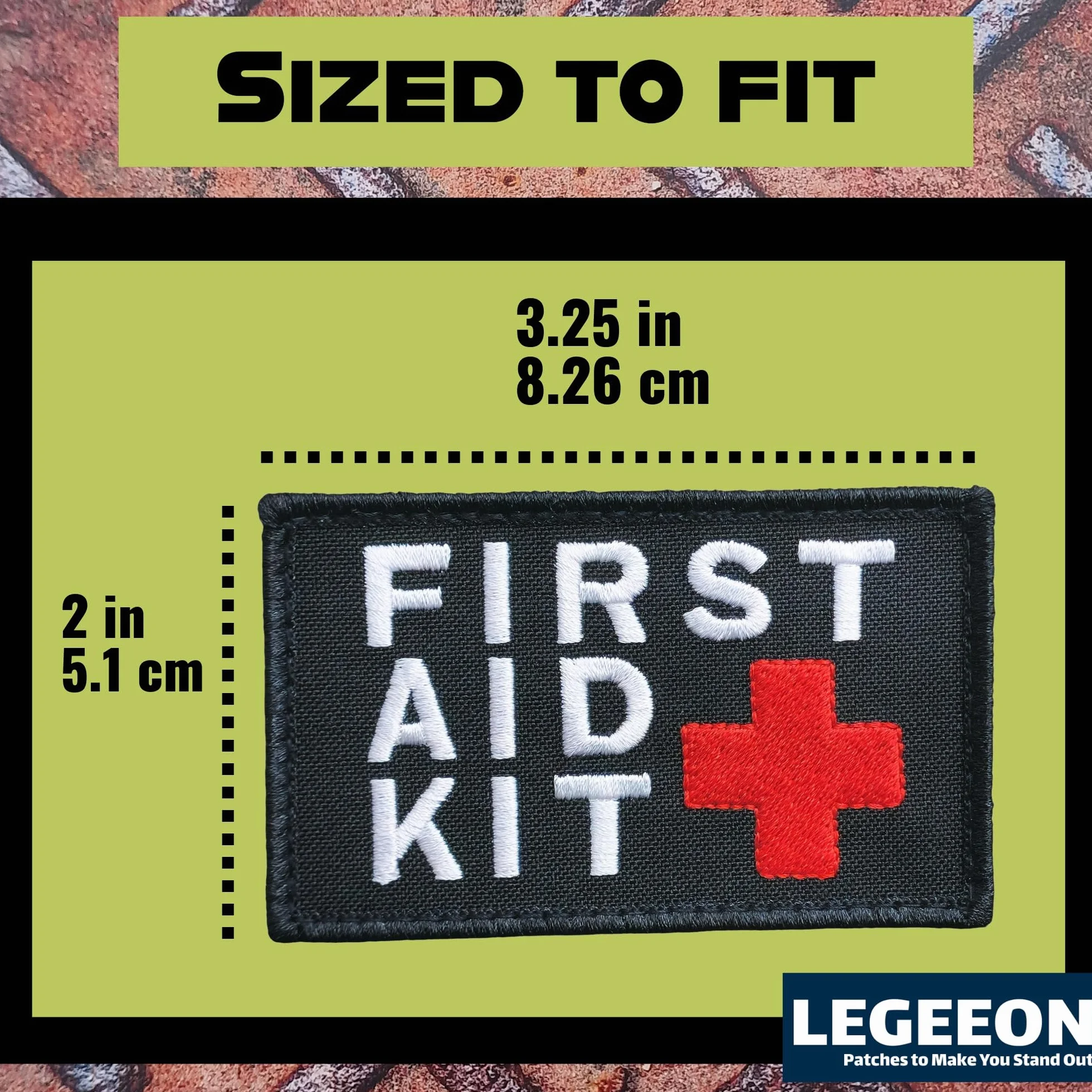 2AFTER1 First Aid Kit 2x3.25 IFAK Medic MED Trauma Paramedic Morale Touch Fastener Patch