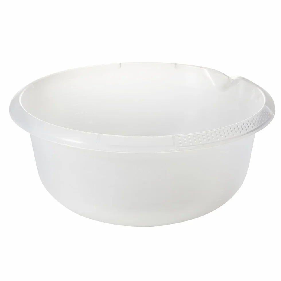 Keeper Universal-Schüssel mit Ausguss, Rund, 9 l, Ø 36 cm, Björk, Transparent
