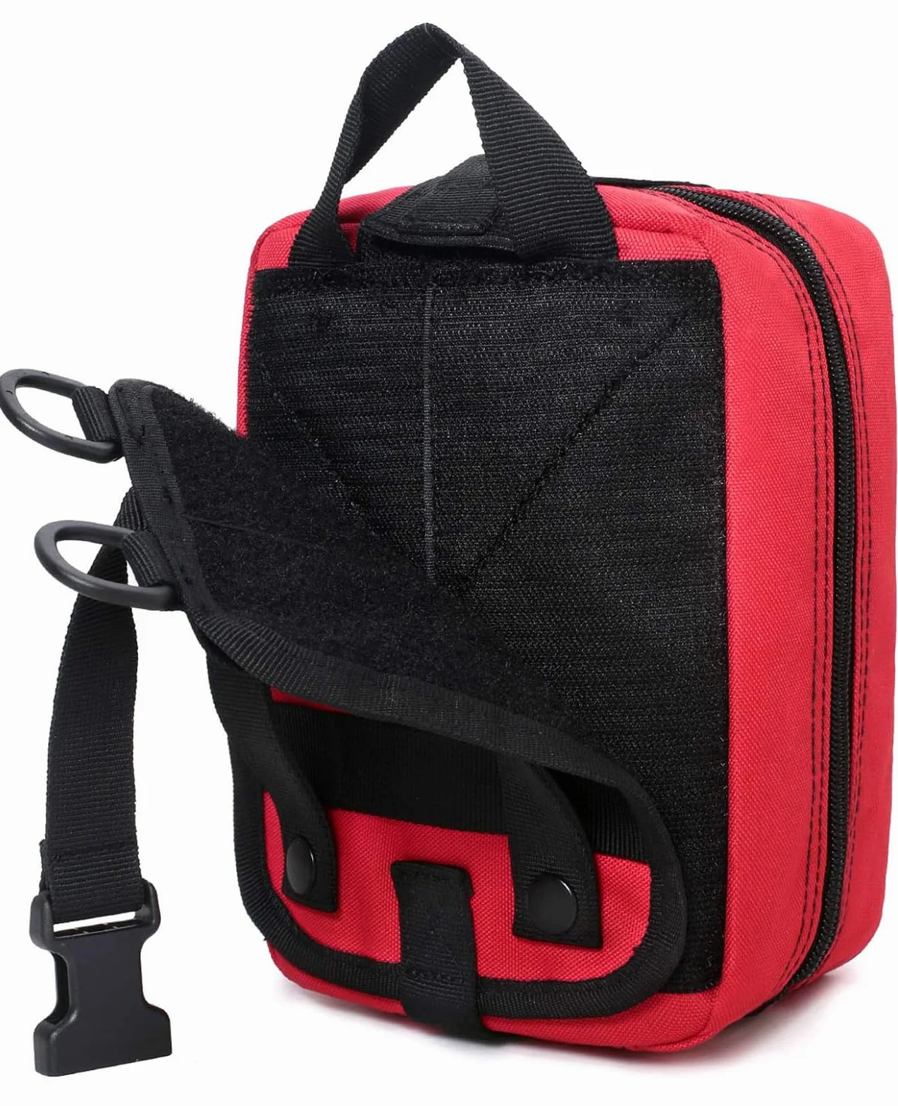 TANSOLE Taktische Erste Hilfe Tasche Molle Leer EDC Pouch für Outdoor Survival Camping Rot