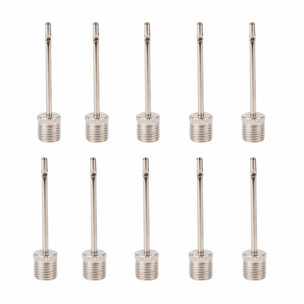 Igły do pompowania ze stali nierdzewnej igła do pompowania piłki, przenośna igła do pompowania, adapter do piłki nożnej, koszykówki, siatkówki, balonu, 10 szt