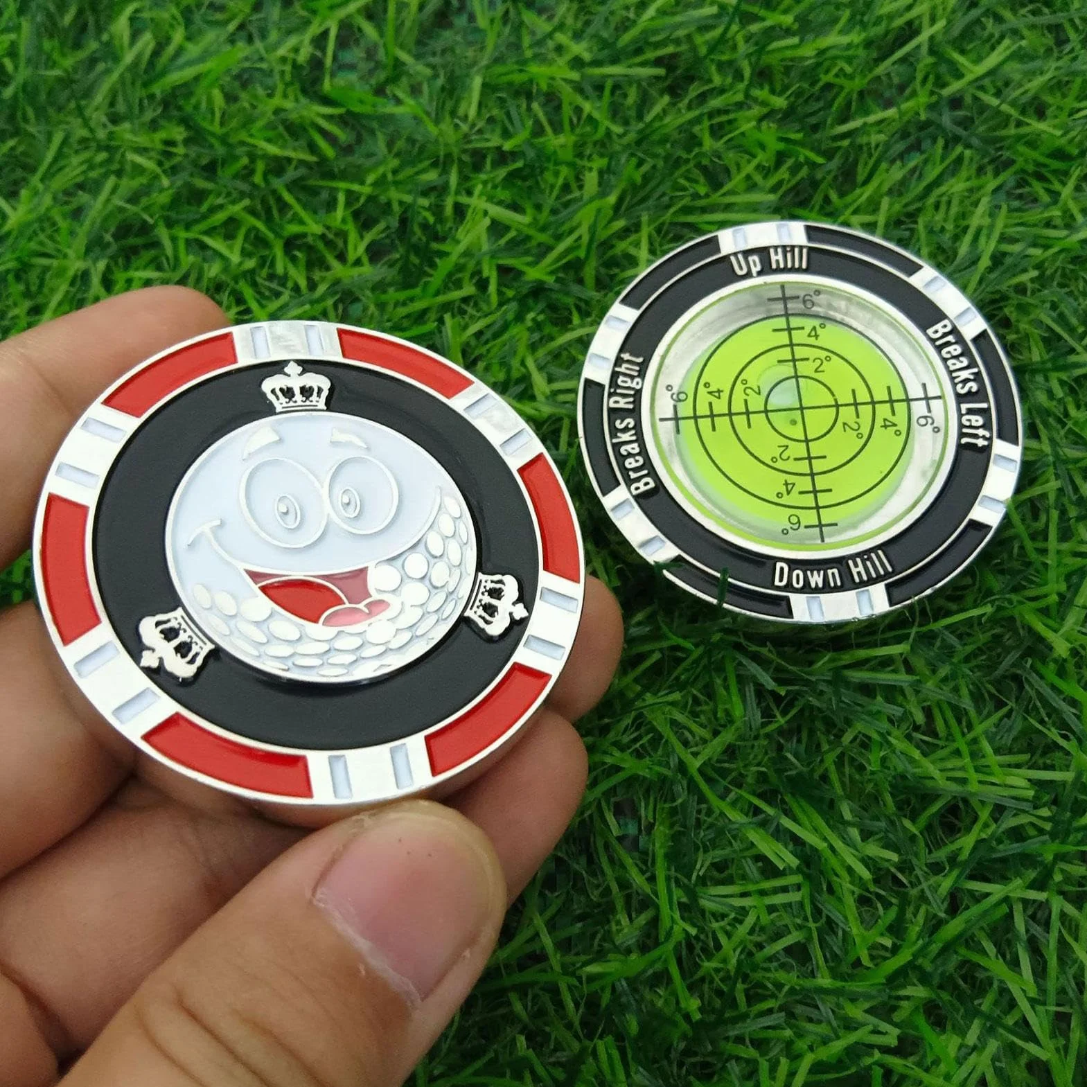 Golf Putt Green Reader – kompaktowa poziomica golfowa do wkładania, znacznik do piłki golfowej z poziomicą, narzędzie treningowe do gry w golfa, aby poprawić grę w rzucanie, odczyt zieleni,