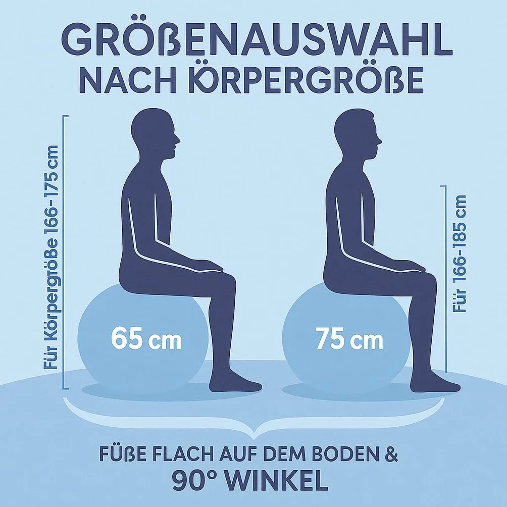 Piłka Gimnastyczna Ø65cm Ø75cm z Pompką Do Fitnessu Jogi Pilatesu
