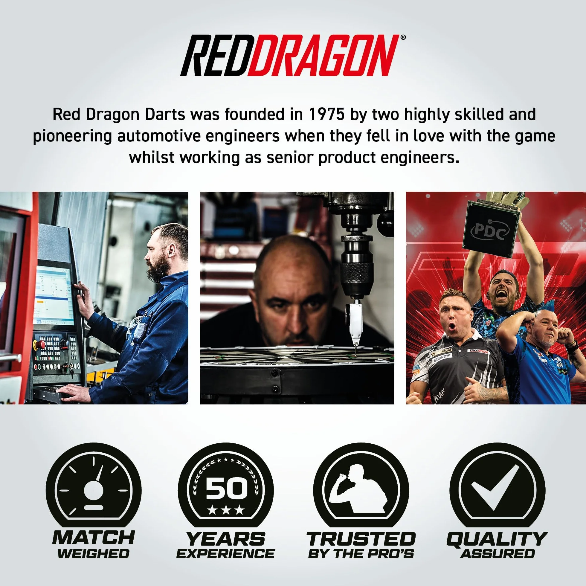 RED DRAGON Darts – Zintegrowany System Lotek i Trzonków Nitro Flite – Kształt i Design Nr. 2 -Dostępny w Rozmiarach Krótkim, Średnim i Długim - Różnorodność kolorów - Profesjonalne akcesoria do rzutek