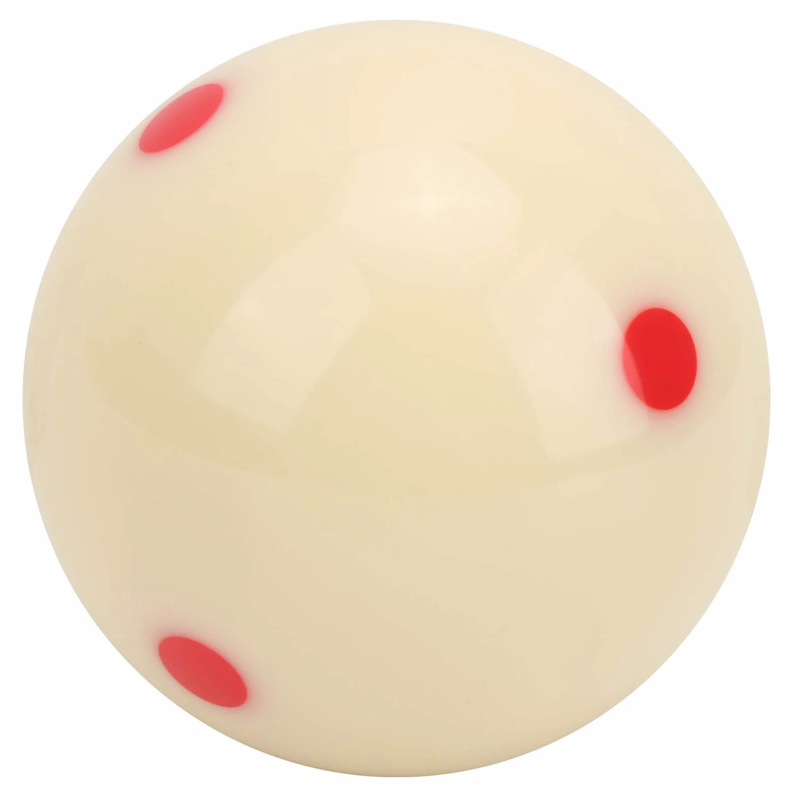 Keenso Piłki bilardowe 57,2 mm 2,3 cala Odporne na uderzenia kule z żywicy Twardość Dot-spot Cue Ball do treningu i zawodów (czerwona plama)