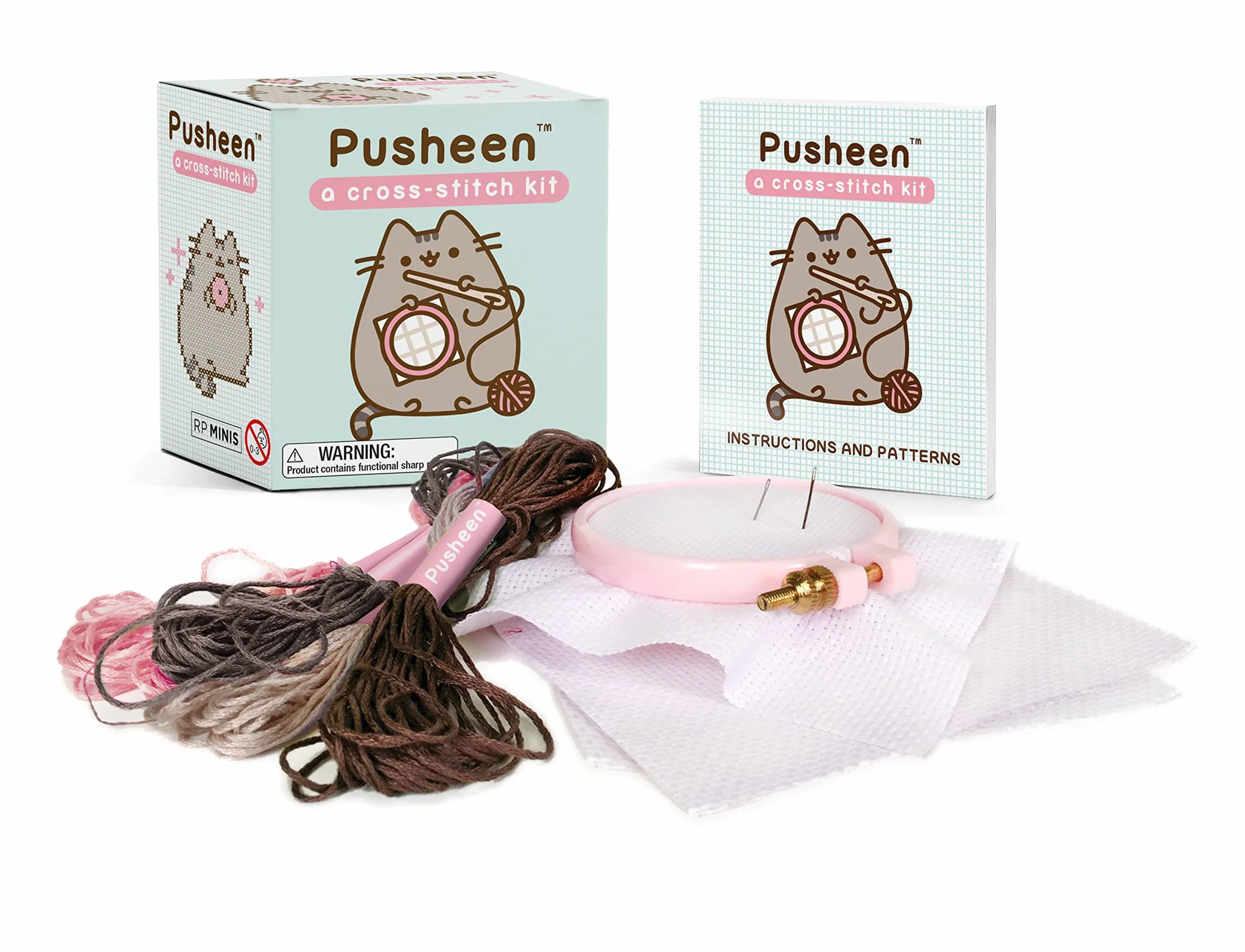 Pusheen: A Cross-Stitch Kit (Miniature Editions)