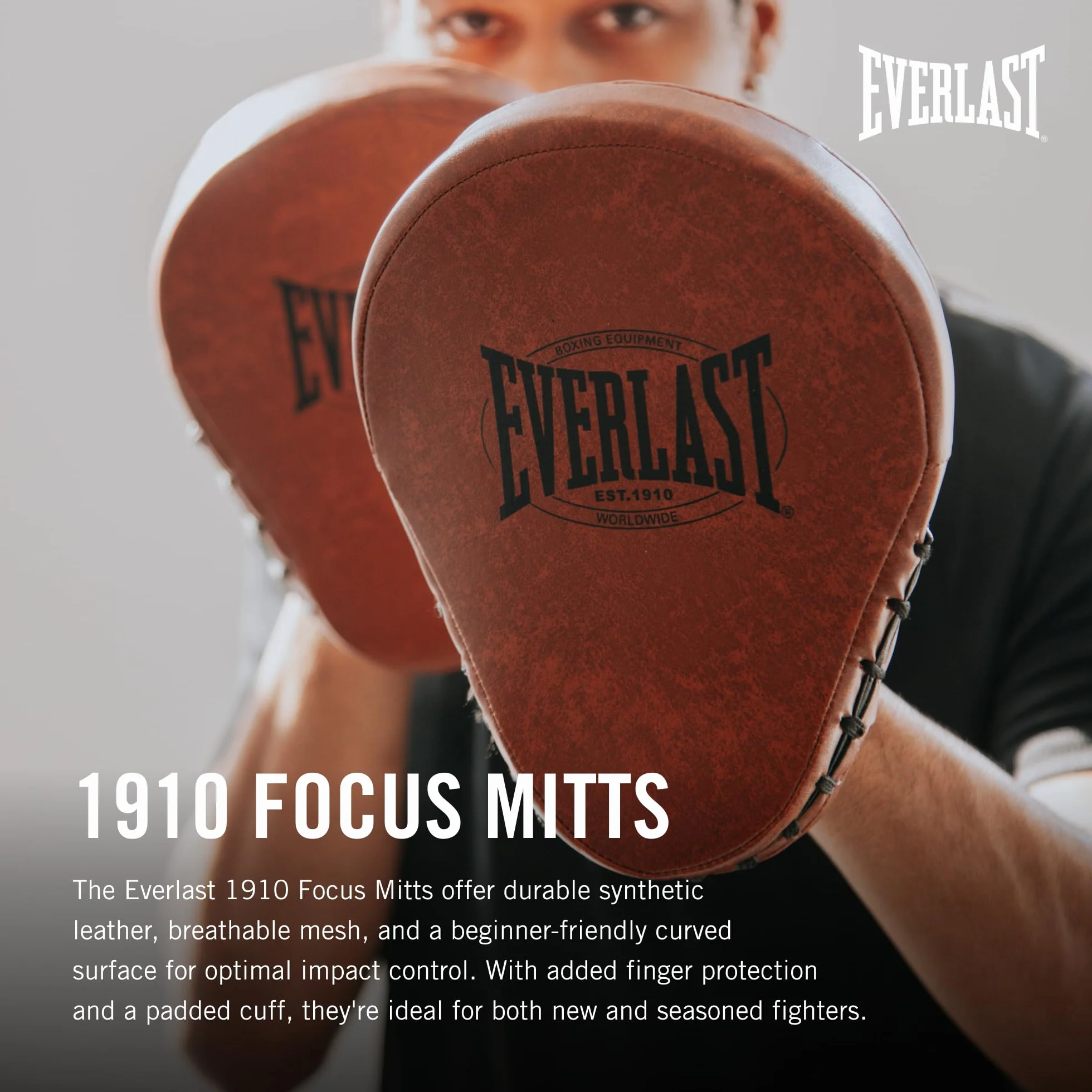 Everlast Rękawice bokserskie 1910 z potrójną pianką i podparciem nadgarstka